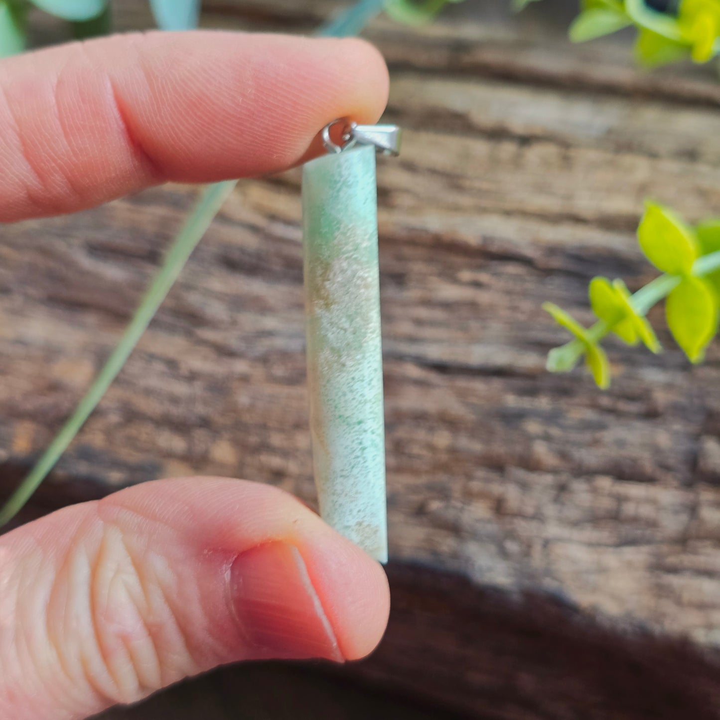 Pendentif Totem en Aragonite bleue - n°4