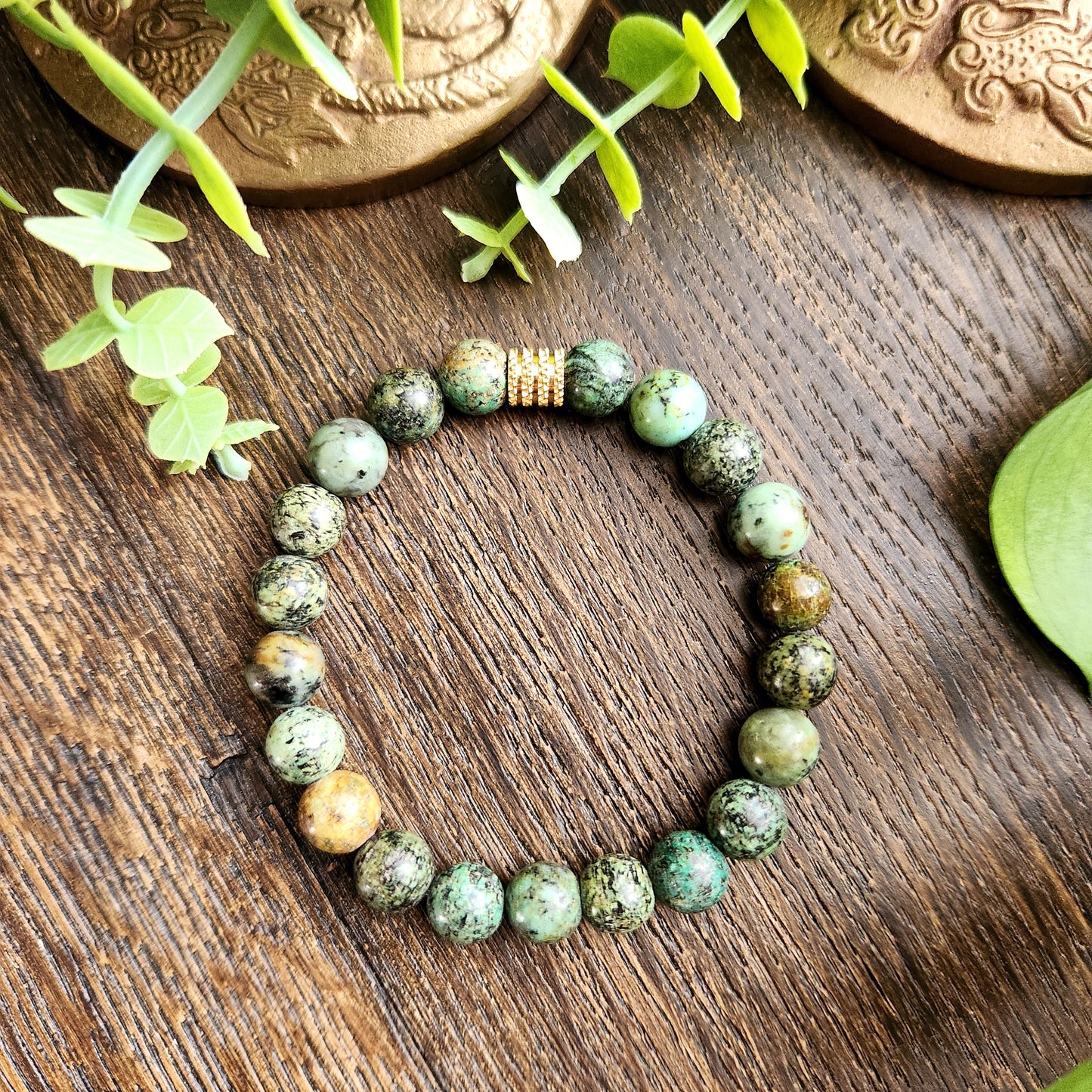 Bracelet en Turquoise Africaine - 8mm