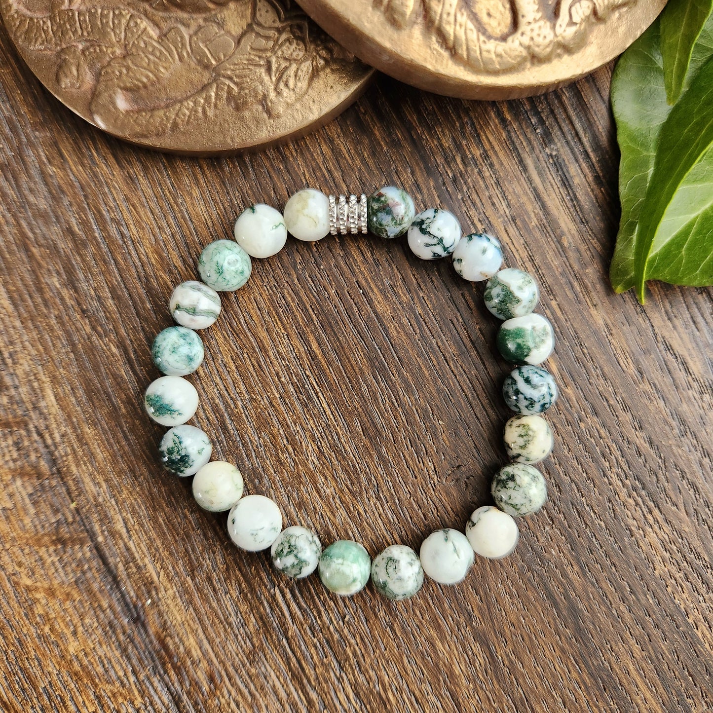 Bracelet en Agate arbre - 8mm