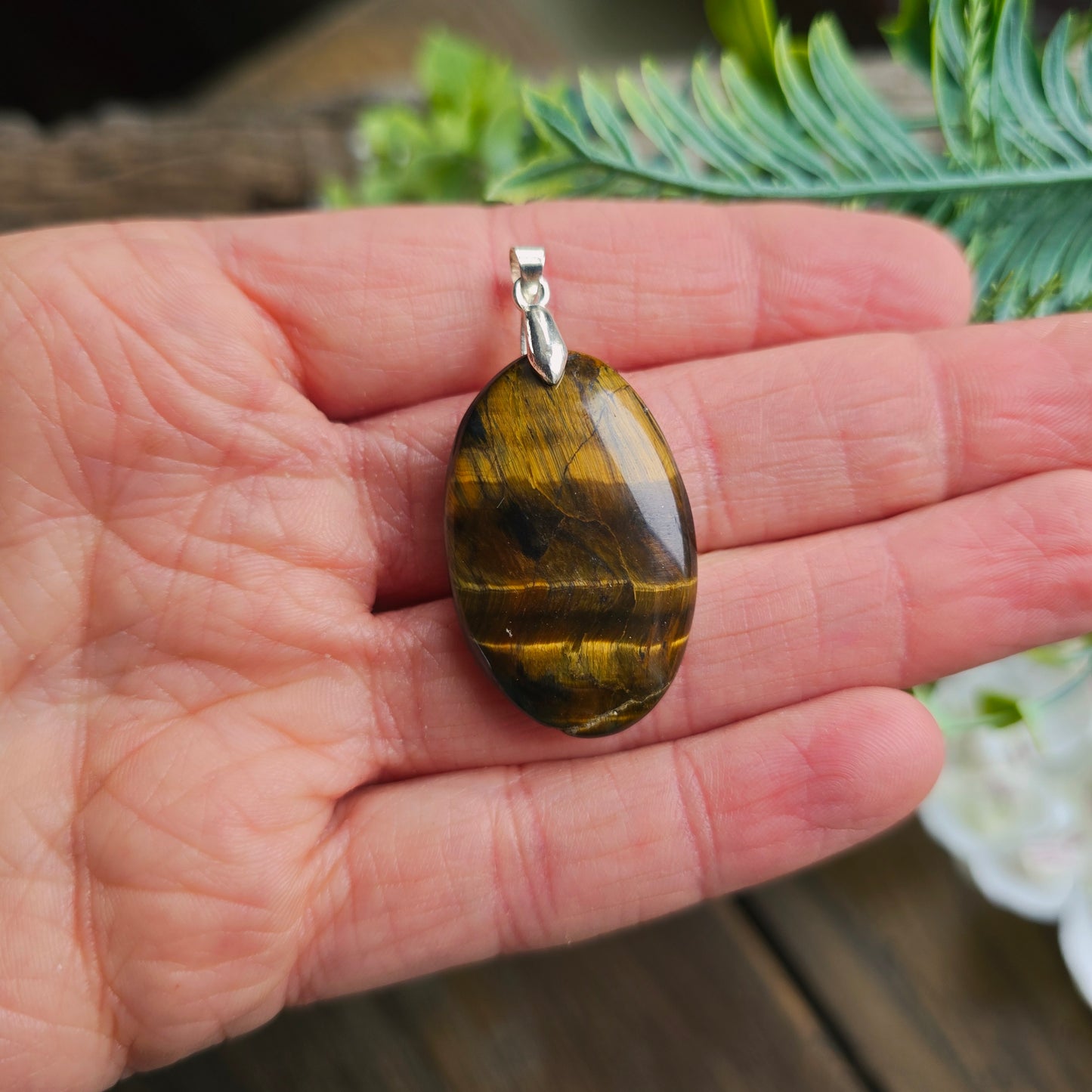 Pendentif en Œil de tigre - n°6
