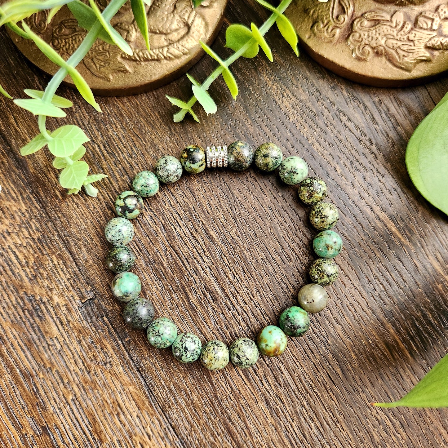 Bracelet en Turquoise Africaine - 8mm