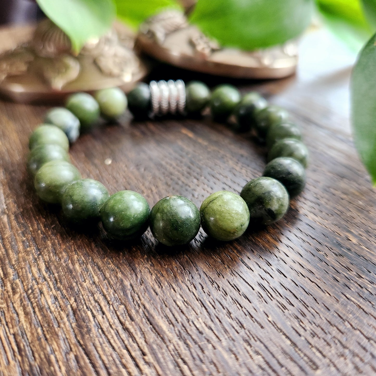 Bracelet en Serpentine - 10mm