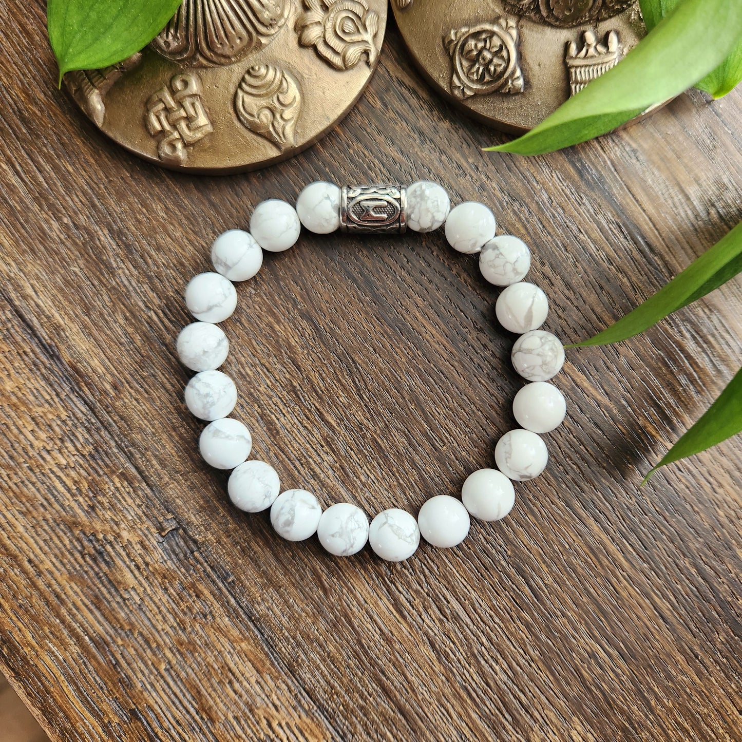 Bracelet en Howlite - 10mm