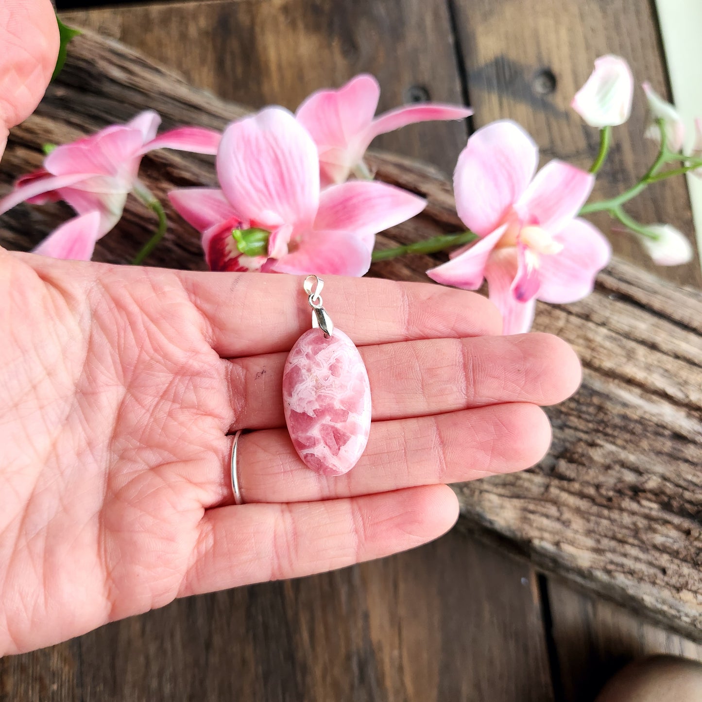 Pendentif en Rhodocrosite - n°1