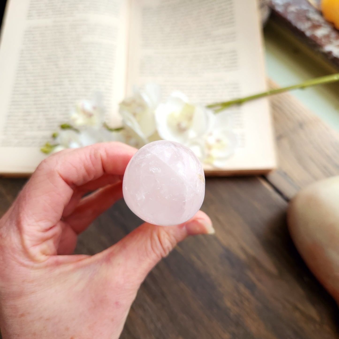 Bâton de massage en Quartz rose - grand - n°1
