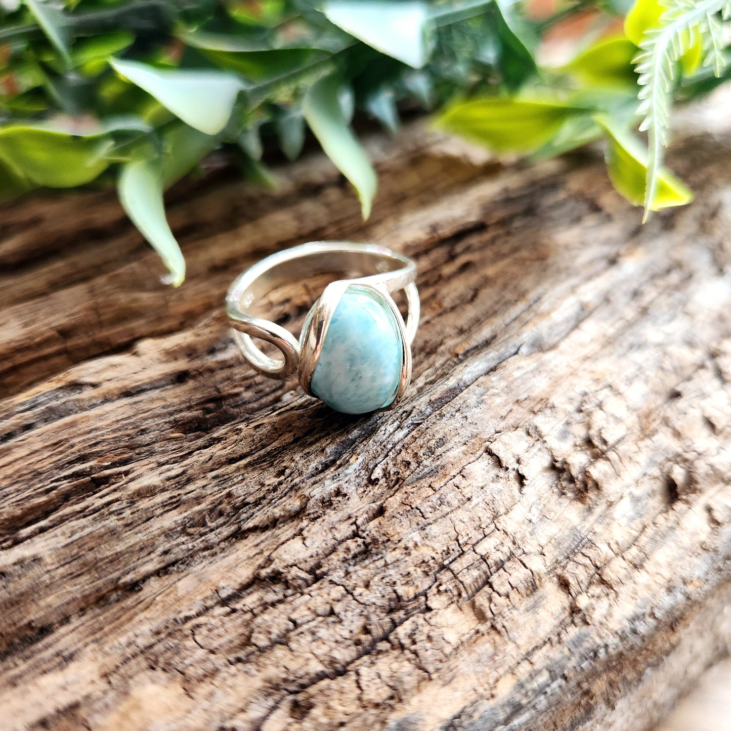 Bague réglable - Larimar - Argent 925