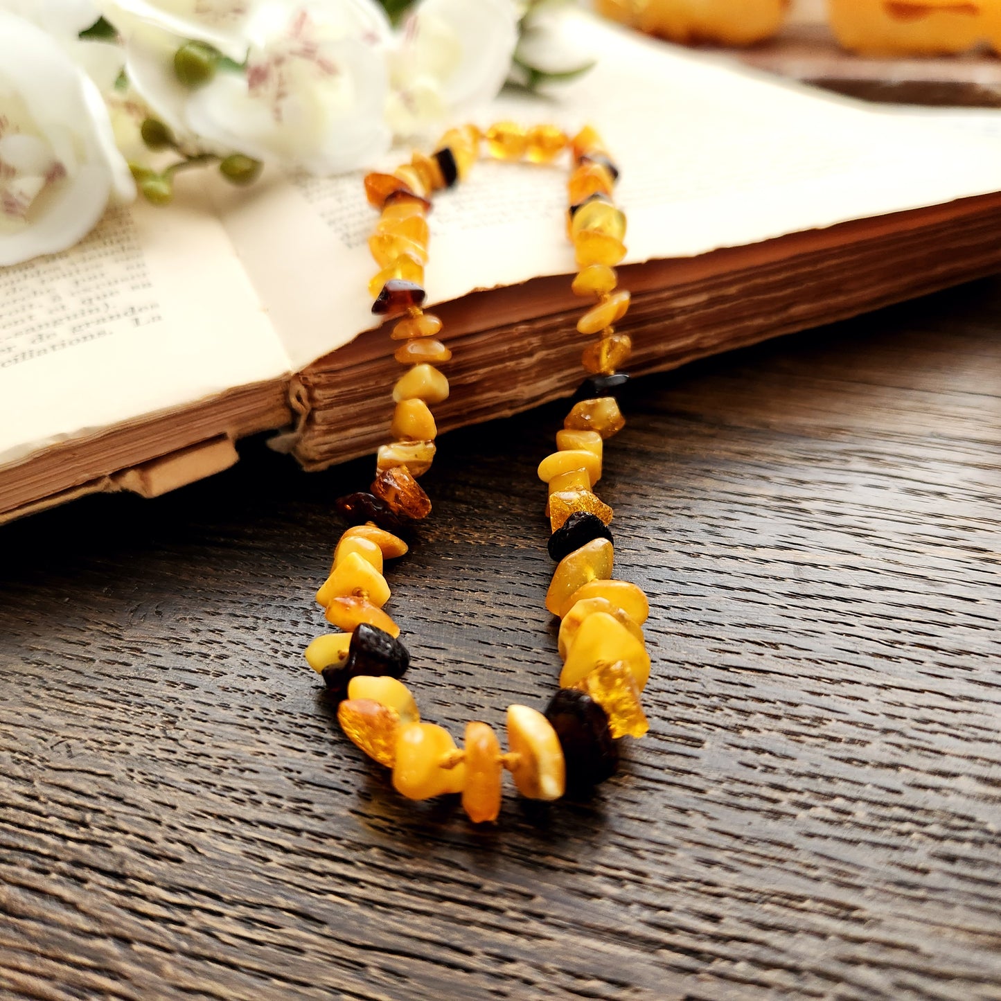 Collier en Ambre - Petit - 3 Couleurs