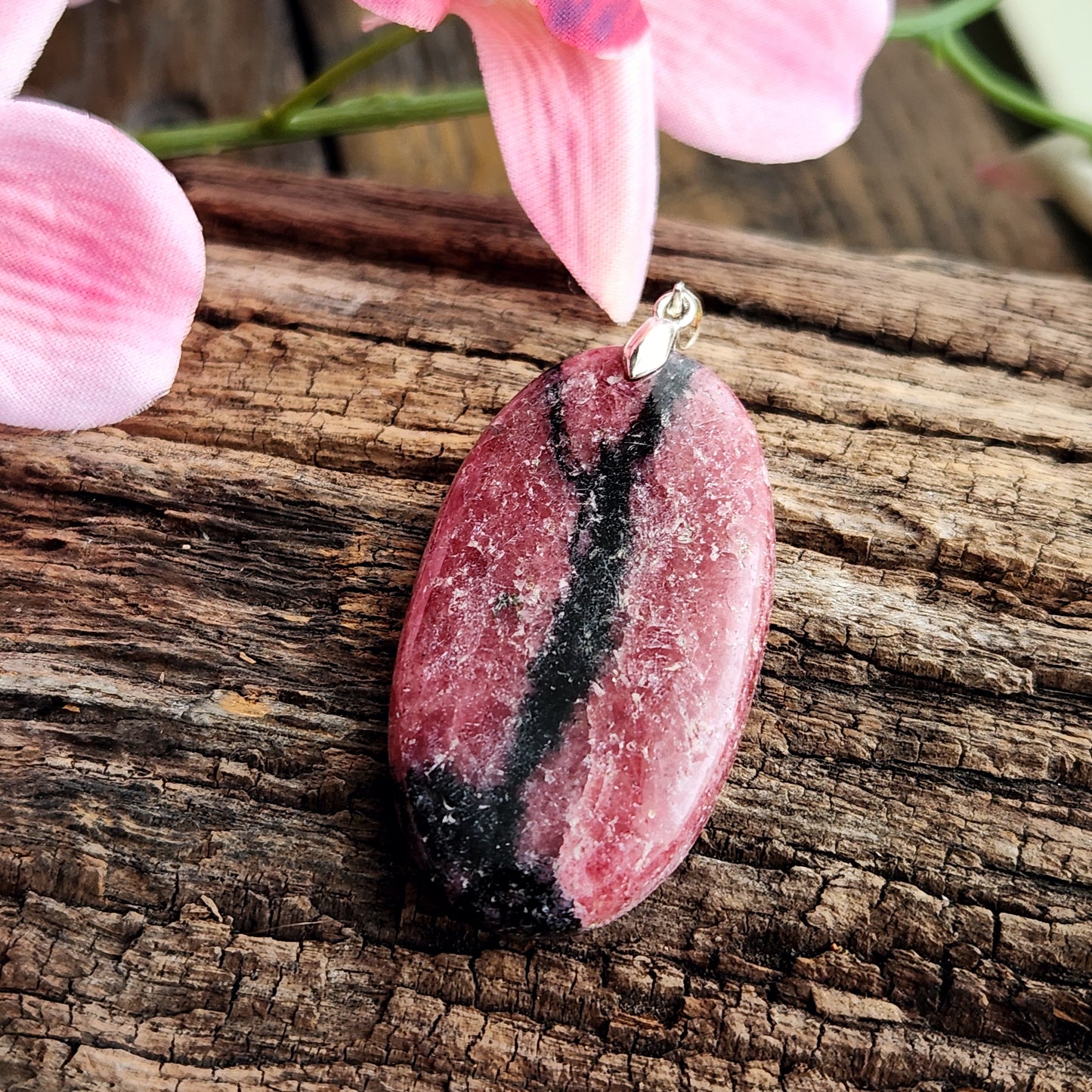 Pendentif en Rhodonite - n°1