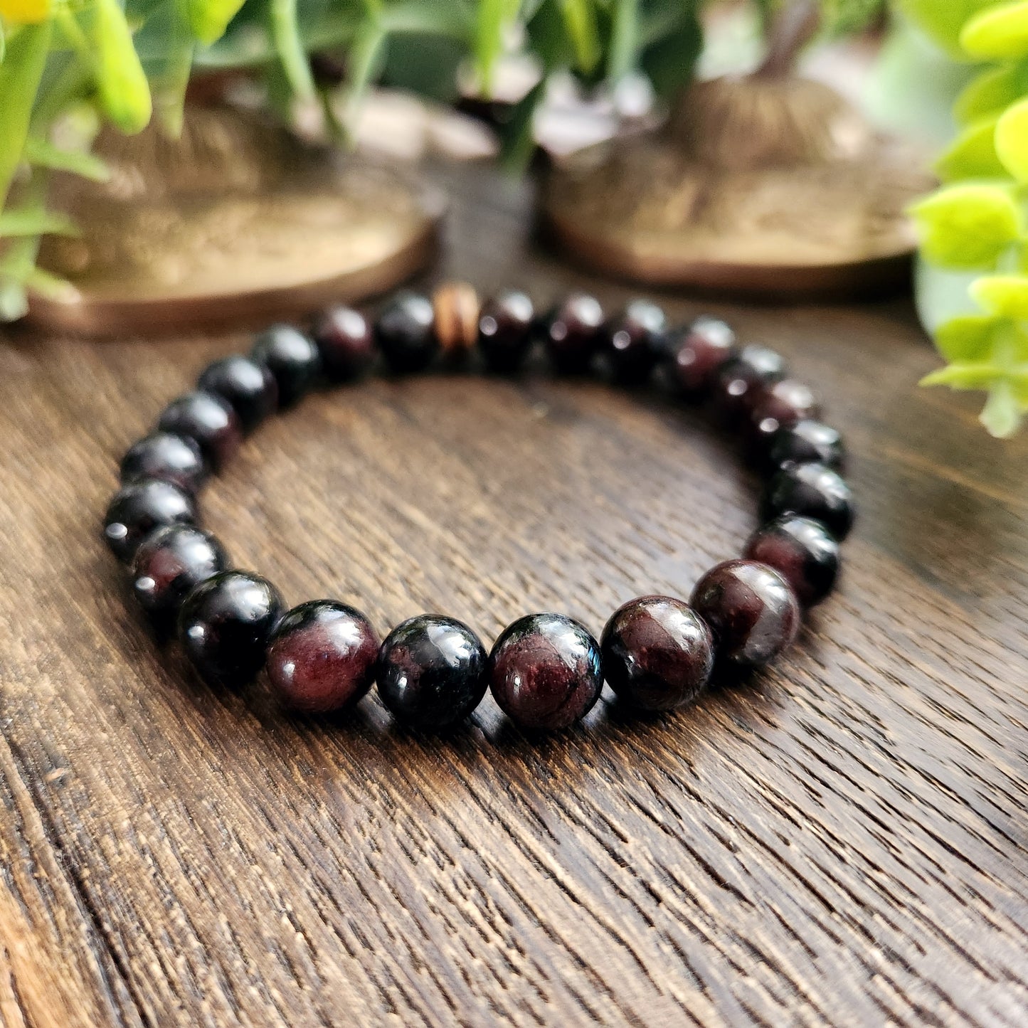 Bracelet en Grenat - 8mm