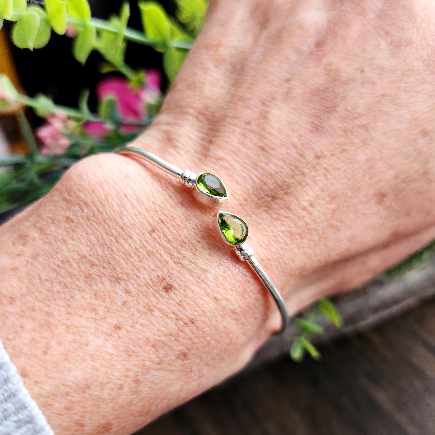 Jonc en Péridot - Argent 925