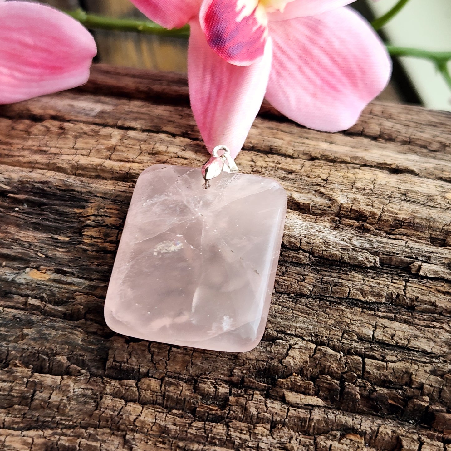 Pendentif en Quartz Rose - n°2