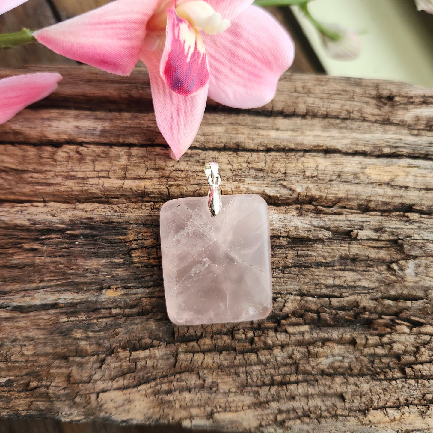 Pendentif en Quartz Rose - n°2