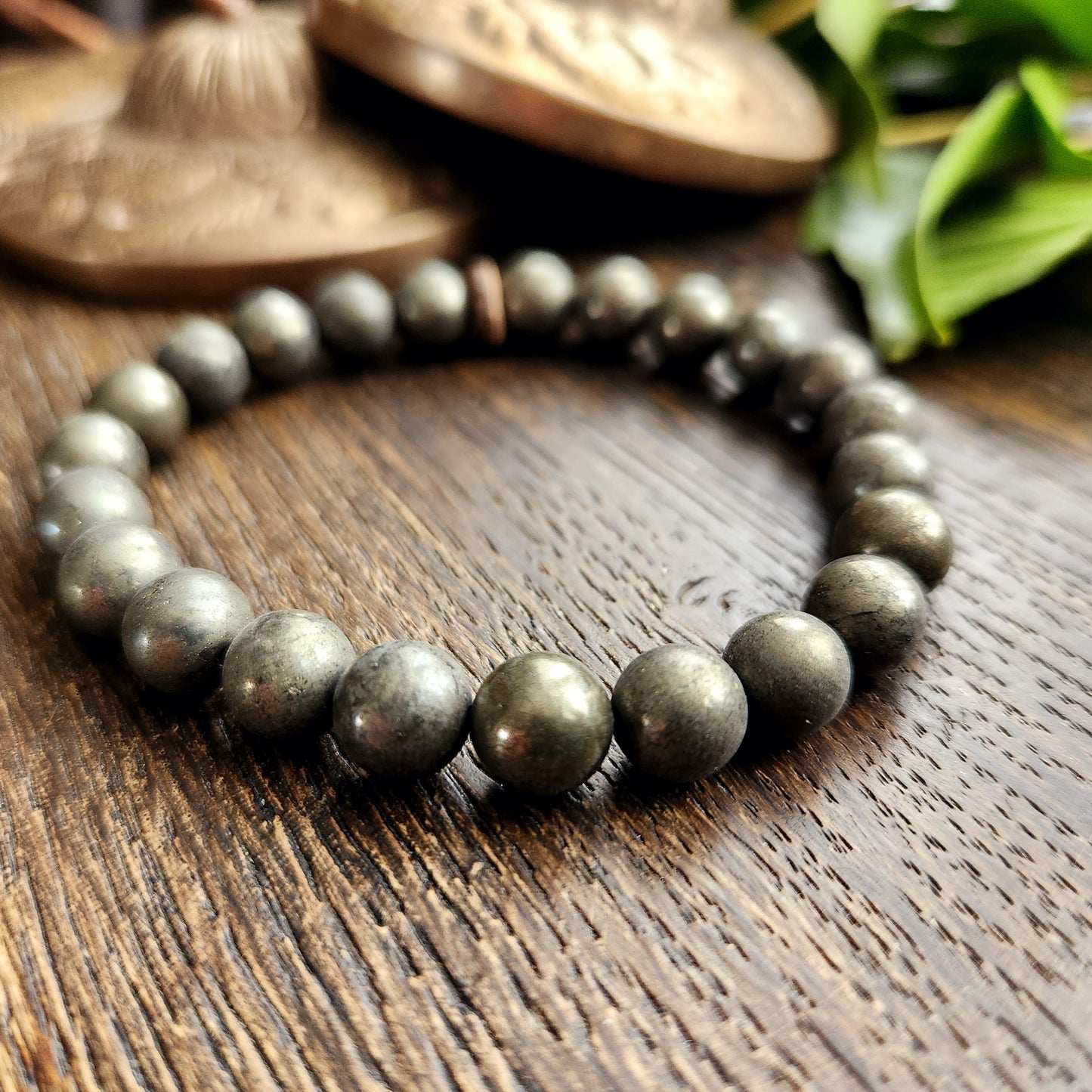 Bracelet en Pyrite - 8mm