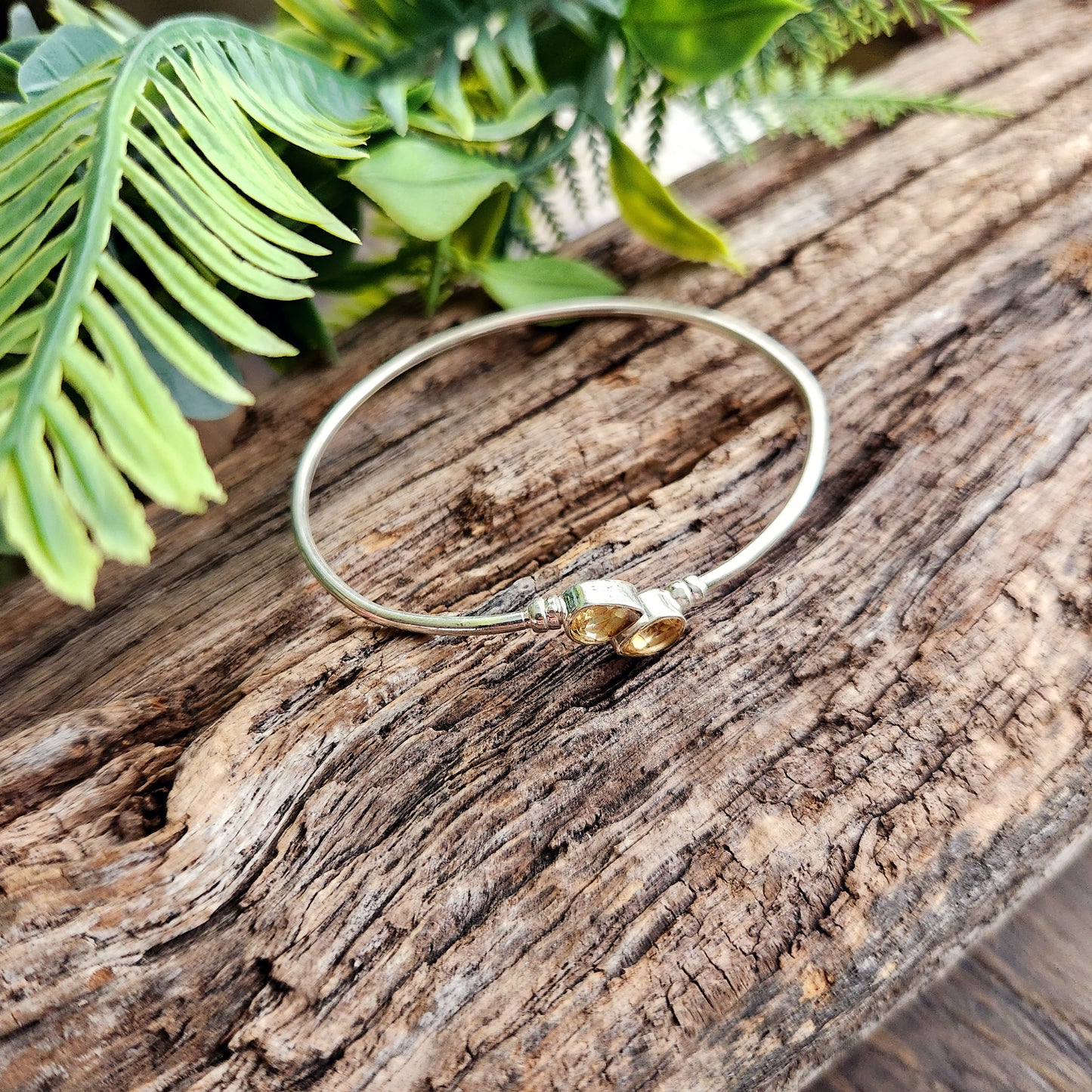 Jonc en Citrine - Argent 925