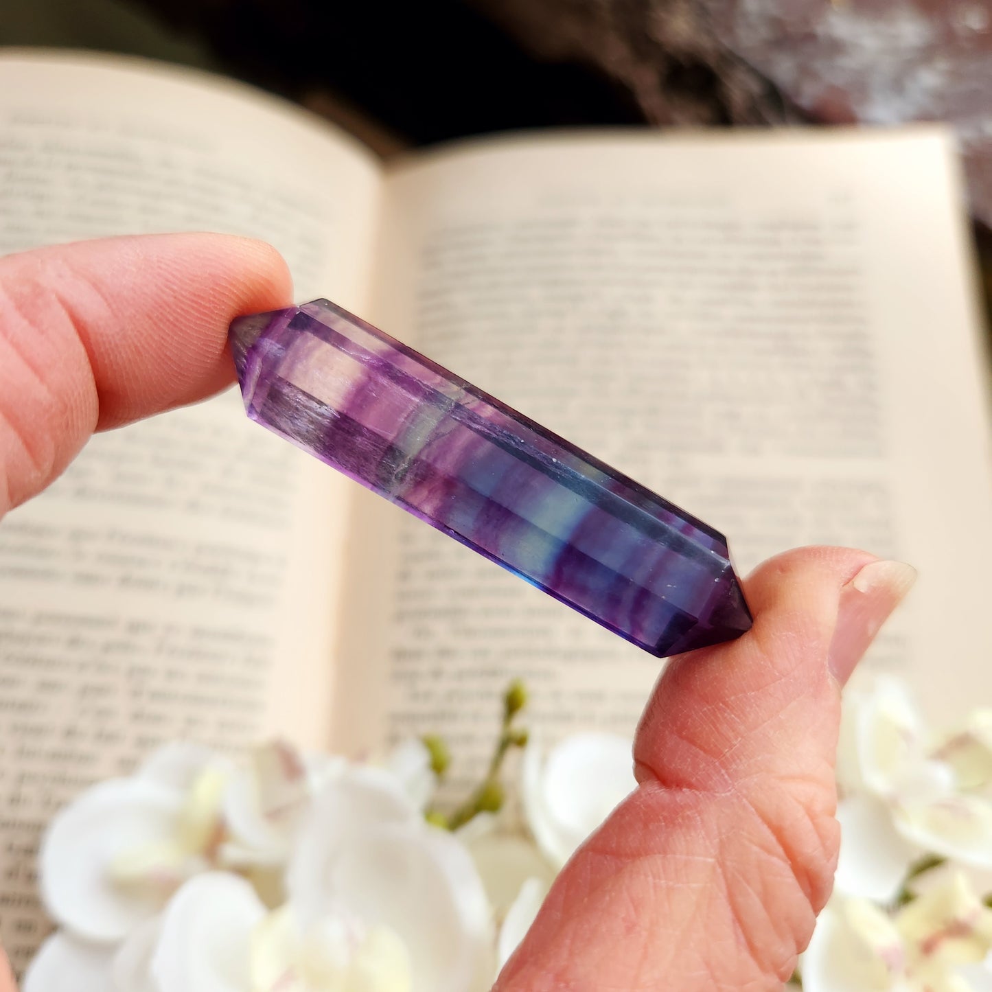 Double pointe en Fluorite - n°4