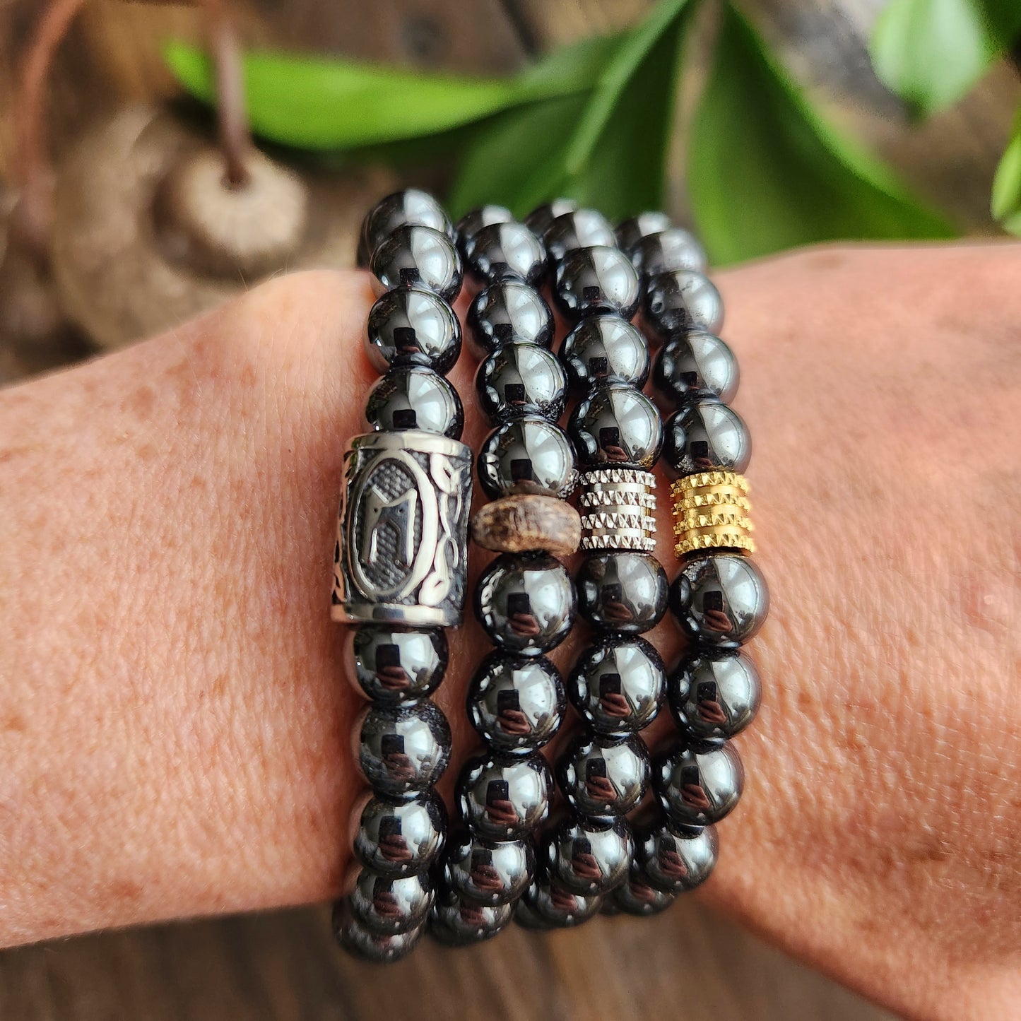 Bracelet en Hématite - 8mm