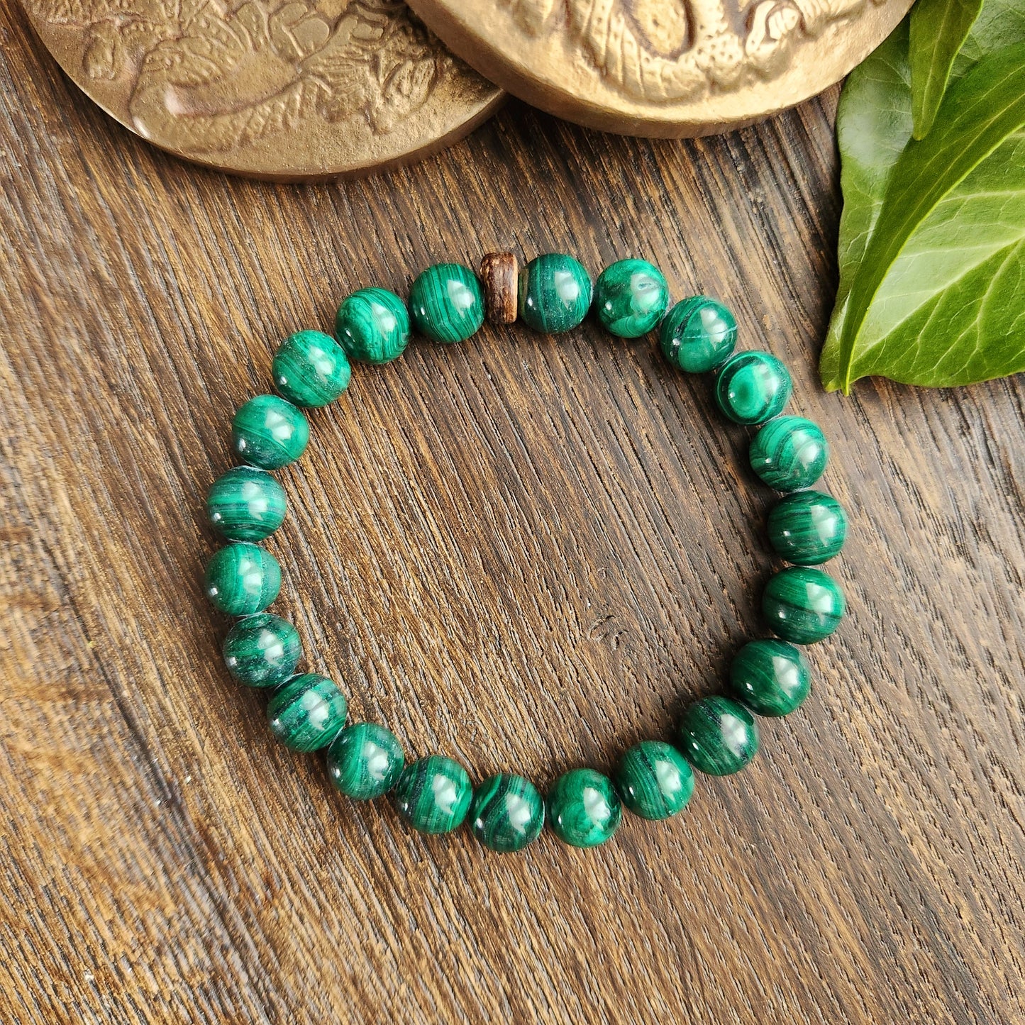 Bracelet en Malachite - 8mm