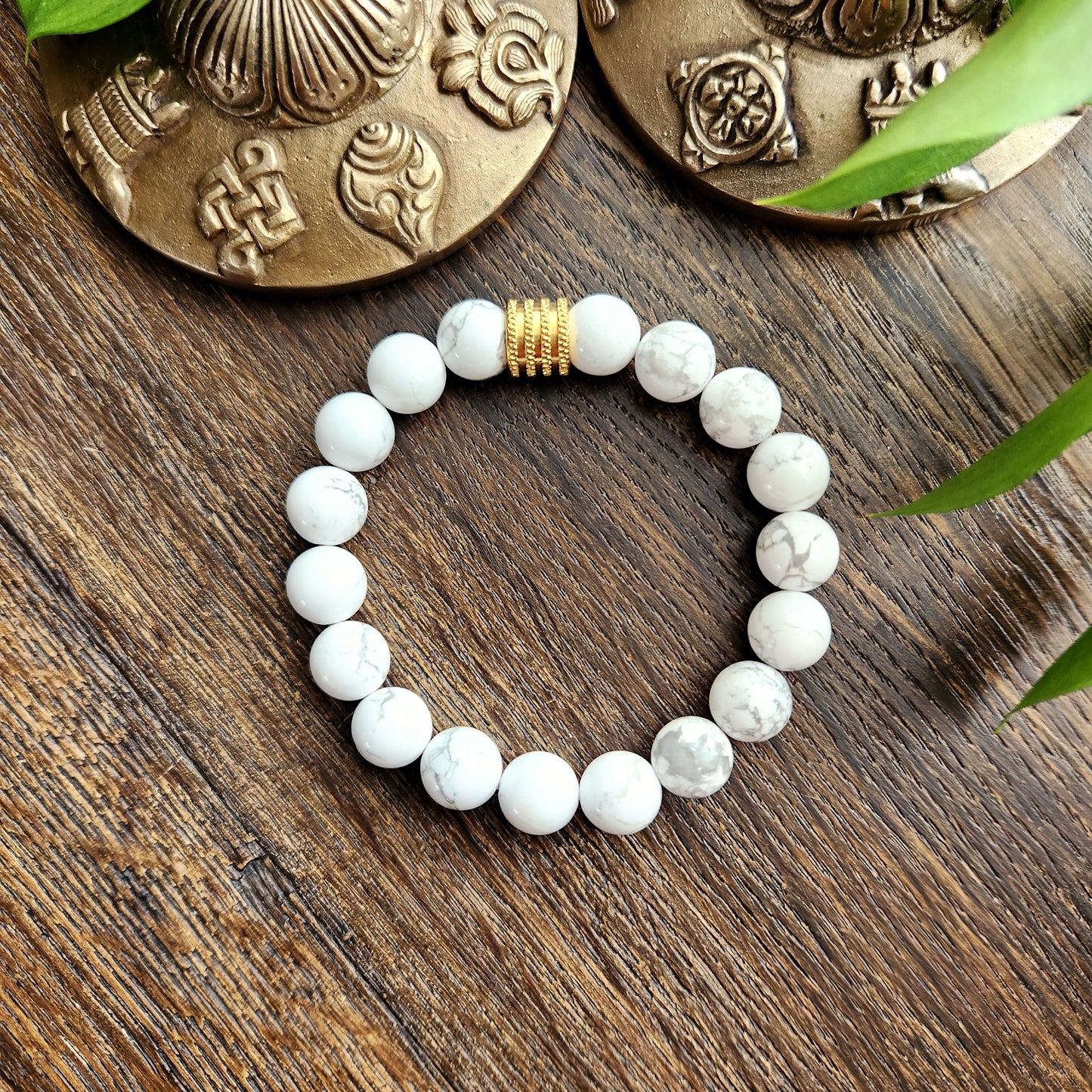 Bracelet en Howlite - 10mm