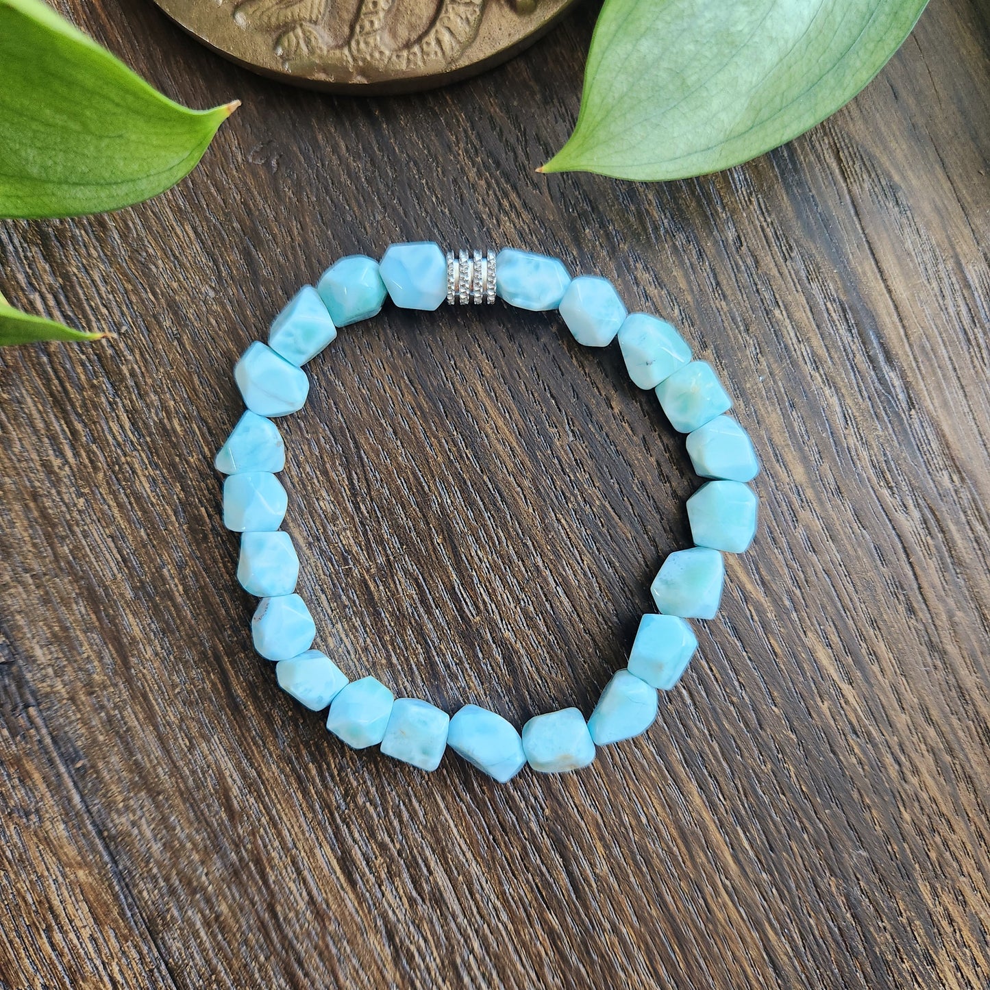 Bracelet en Larimar - prisme