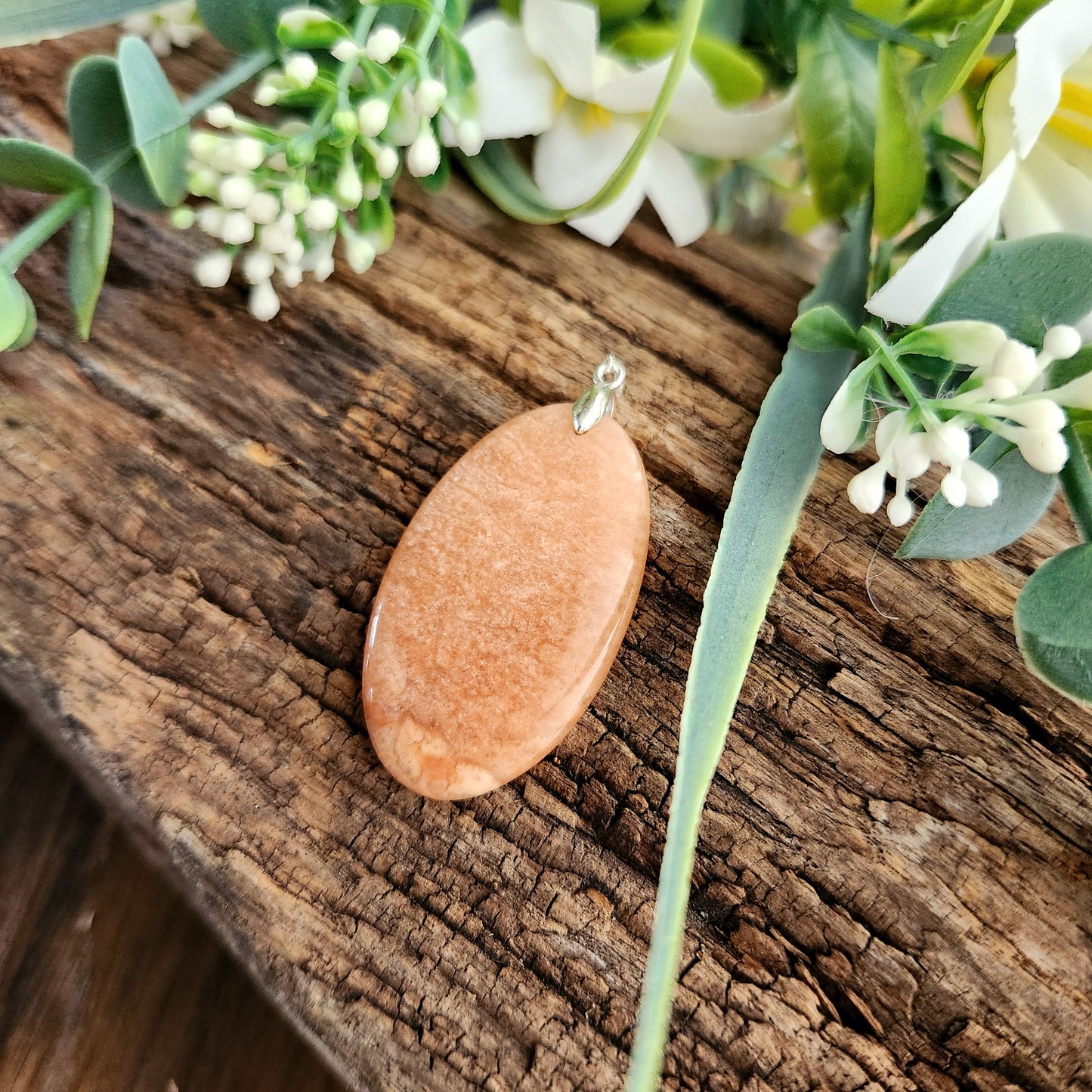 Pendentif en Amazonite pêche - n°1