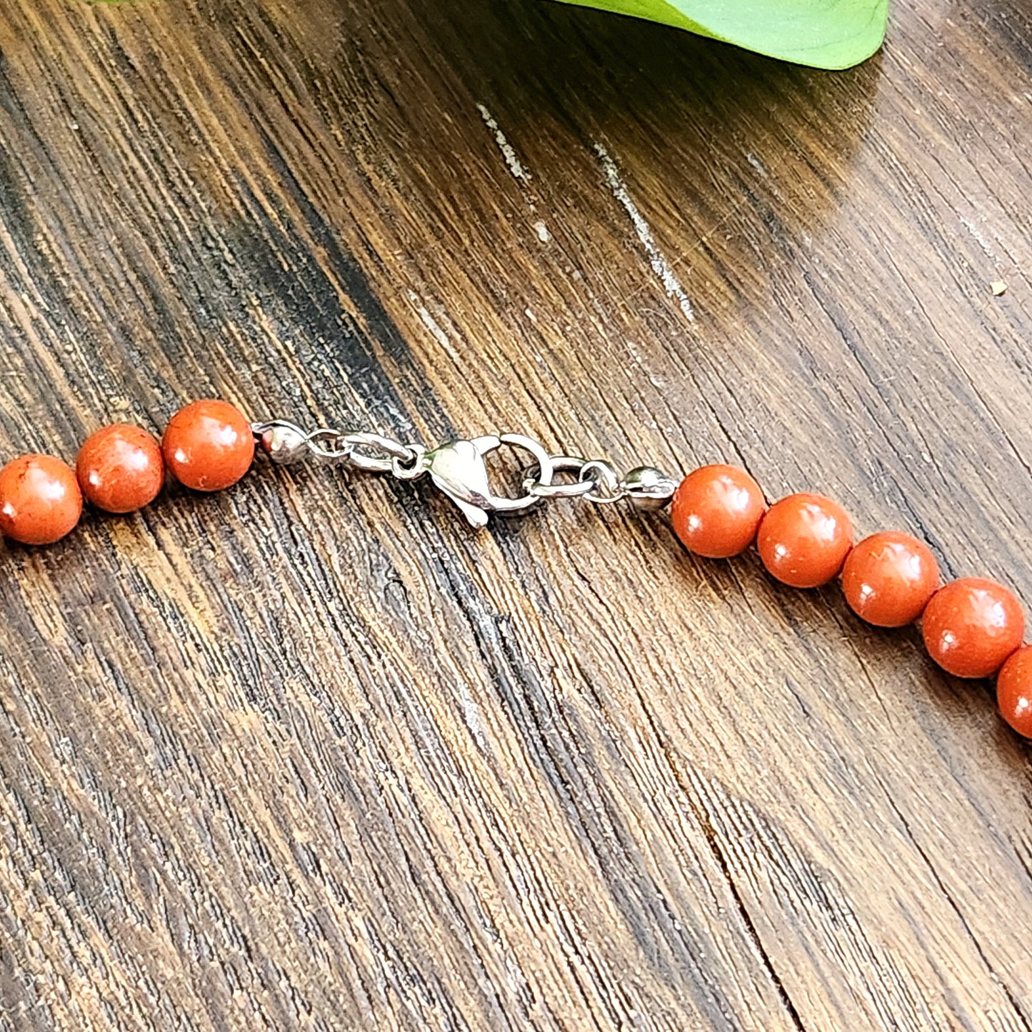 Collier en Jaspe rouge