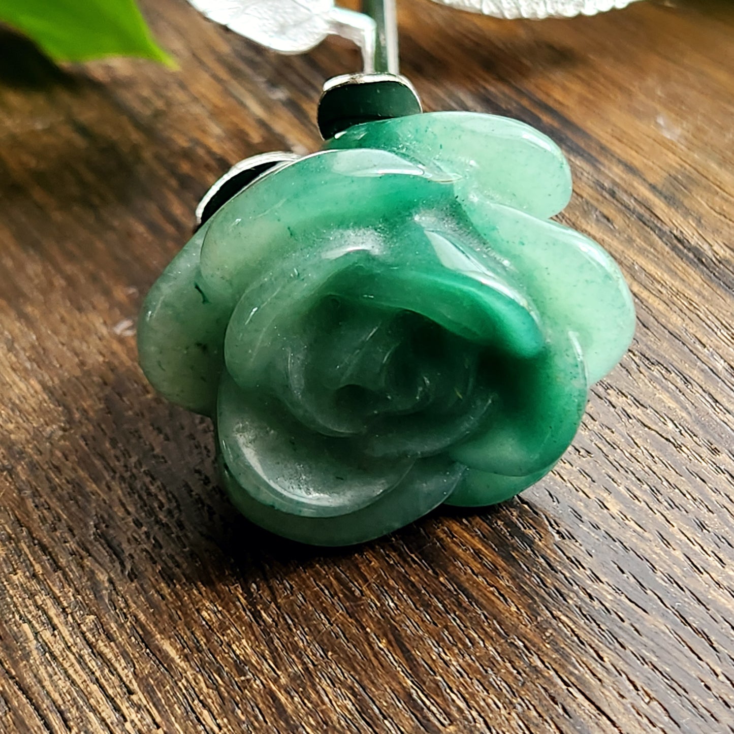 Rose en Aventurine verte