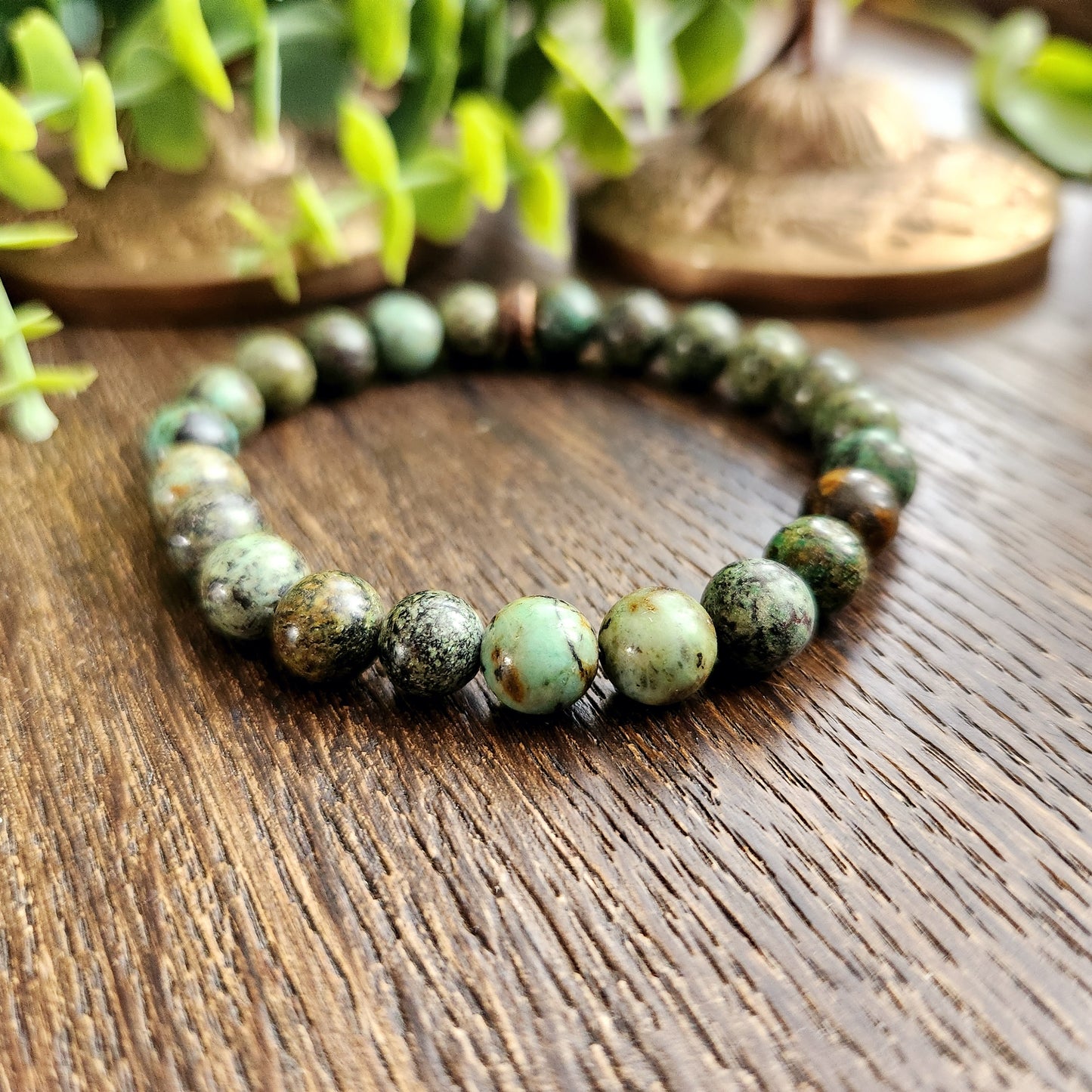 Bracelet en Turquoise Africaine - 8mm