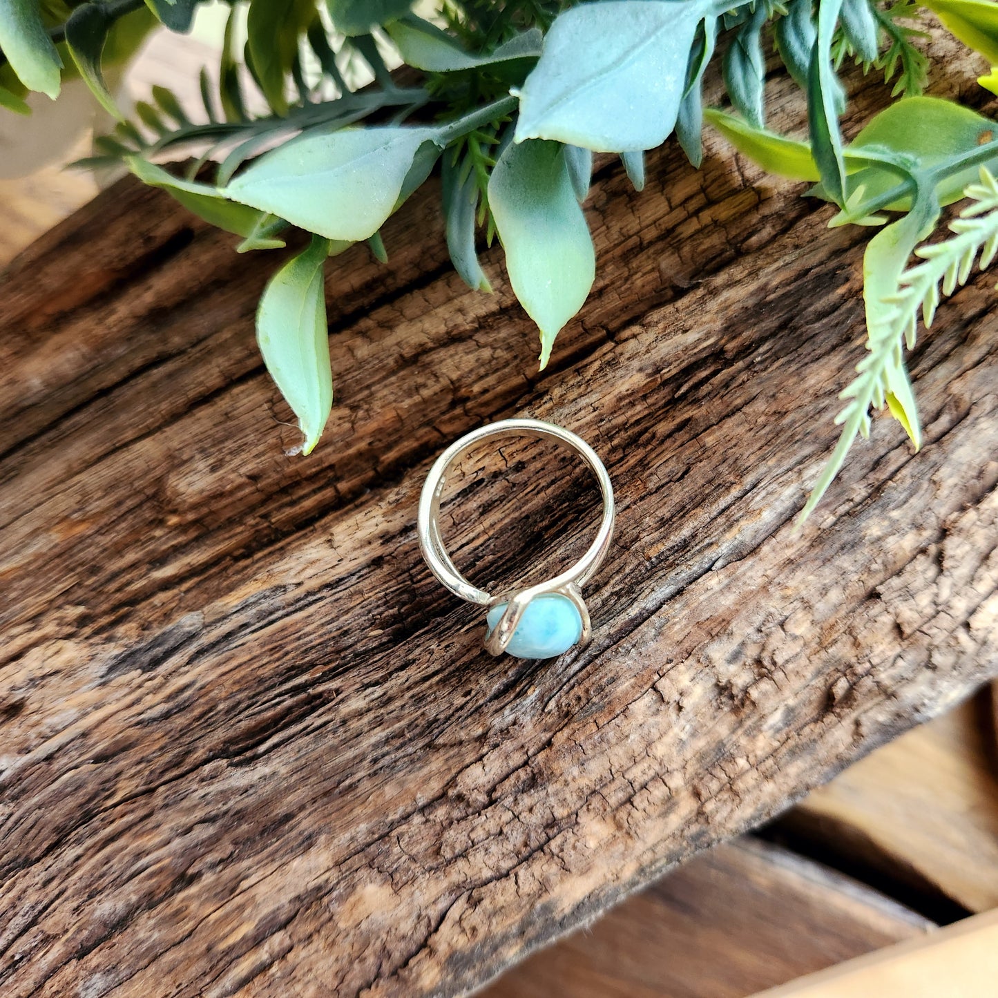 Bague réglable - Larimar - Argent 925