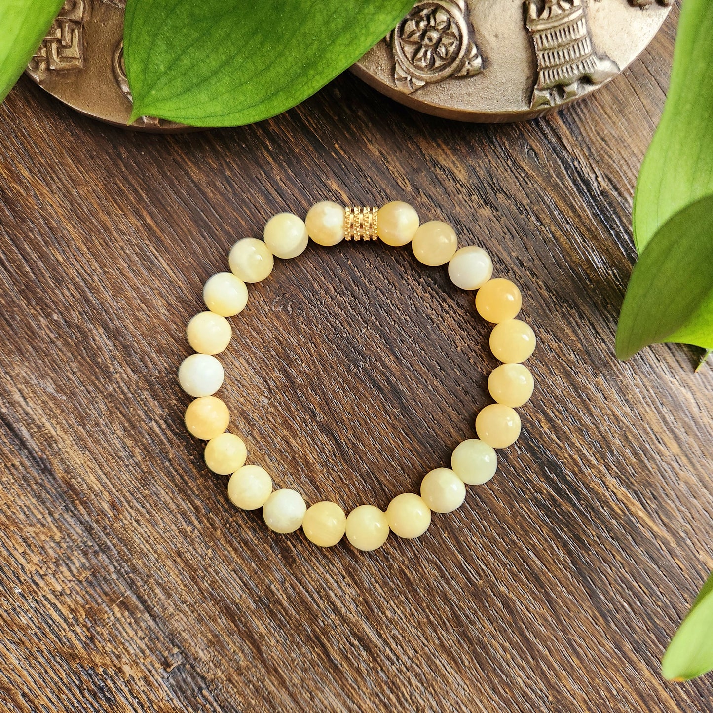 Bracelet en Calcite orange - 8mm
