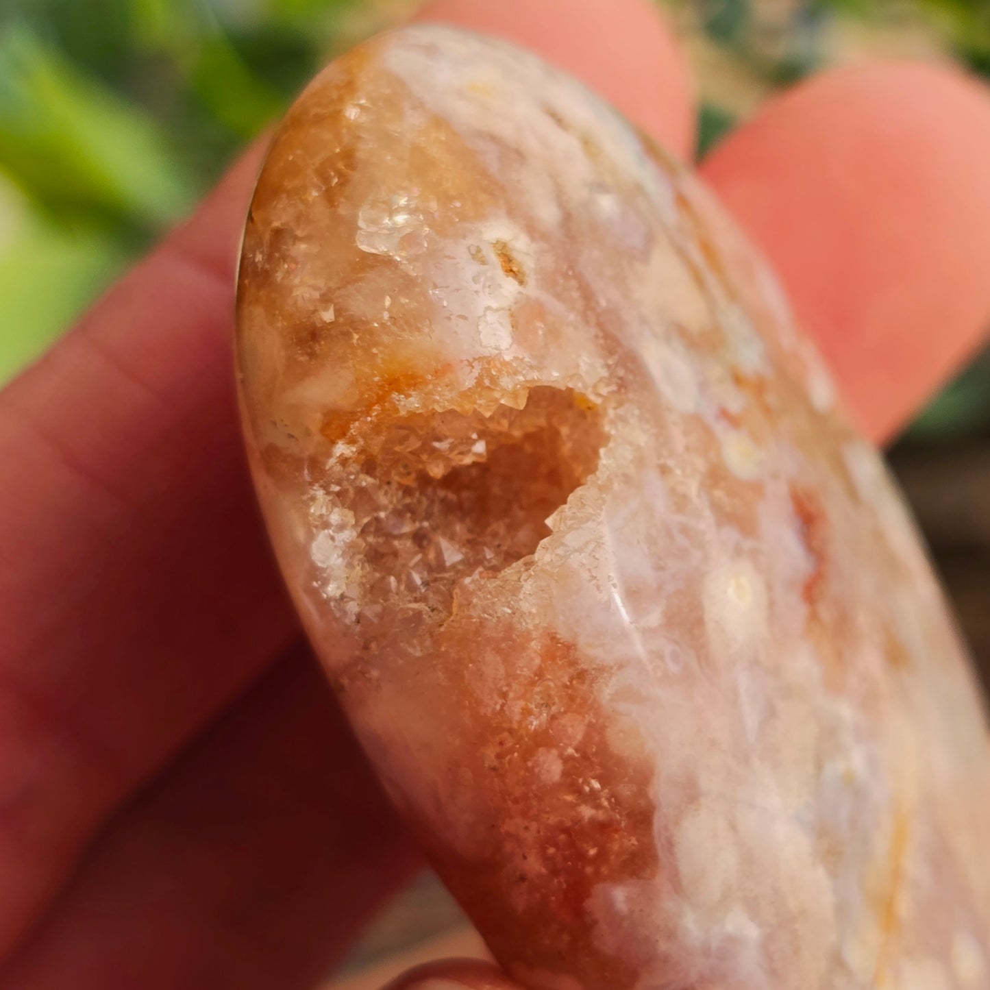 Galet en Agate Fleur - n°1