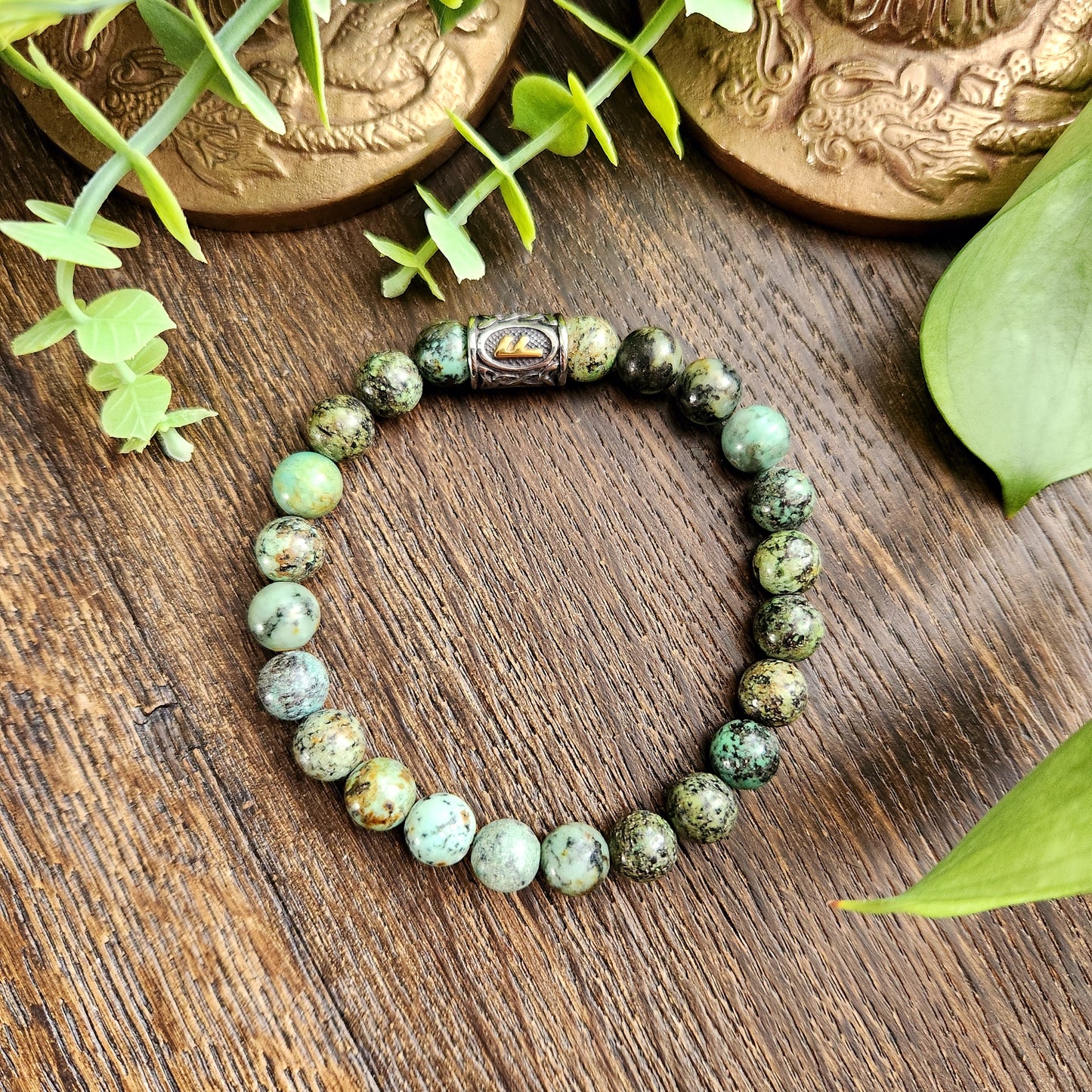 Bracelet en Turquoise Africaine - 8mm