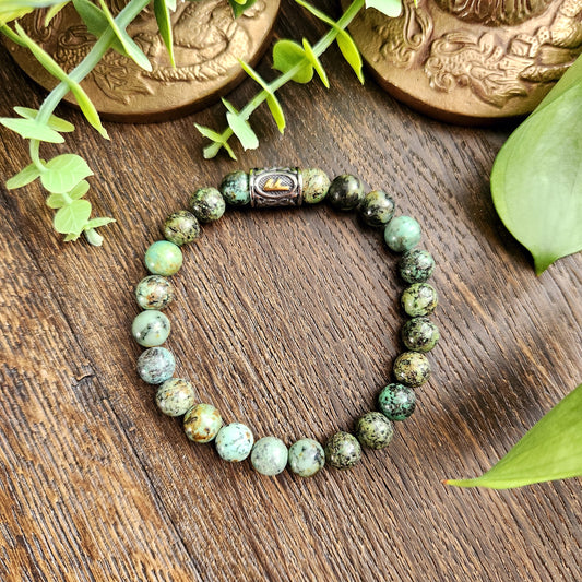 Bracelet en Turquoise Africaine - 8mm