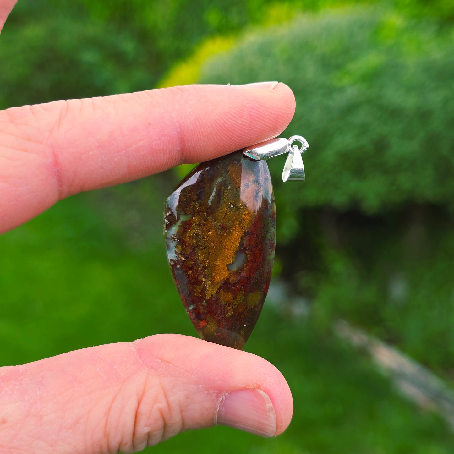 Pendentif en Agate mousse - n°4