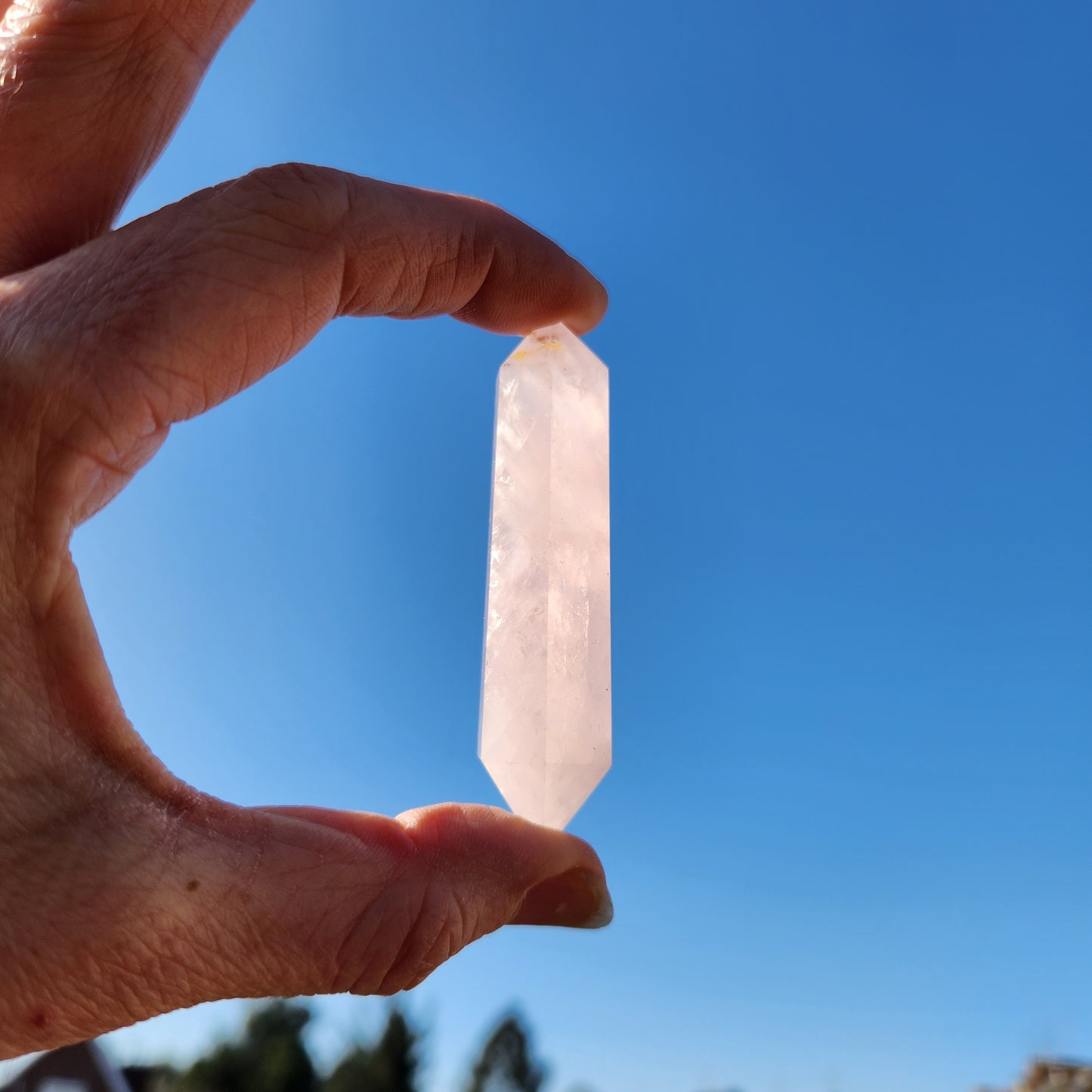 Double pointe en Quartz Rose - n°4
