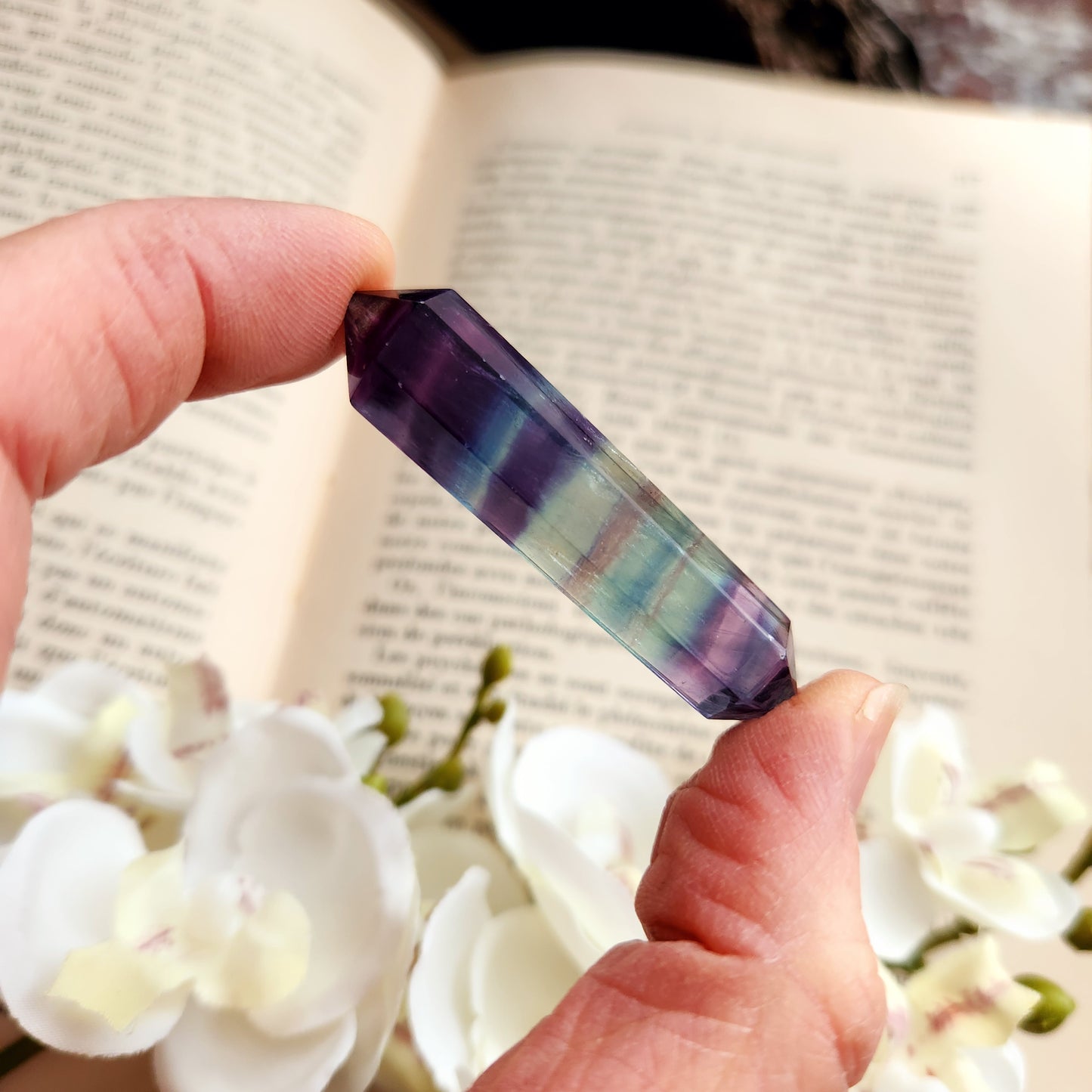 Double pointe en Fluorite - n°3