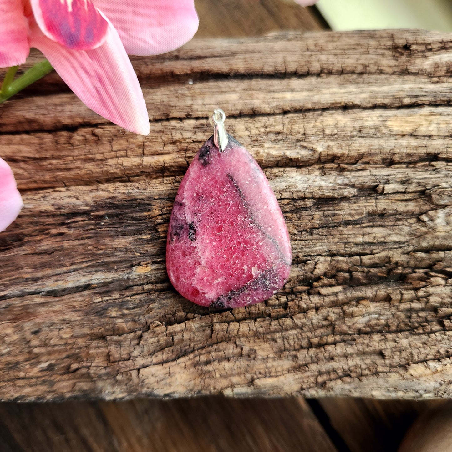 Pendentif en Rhodonite - n°2