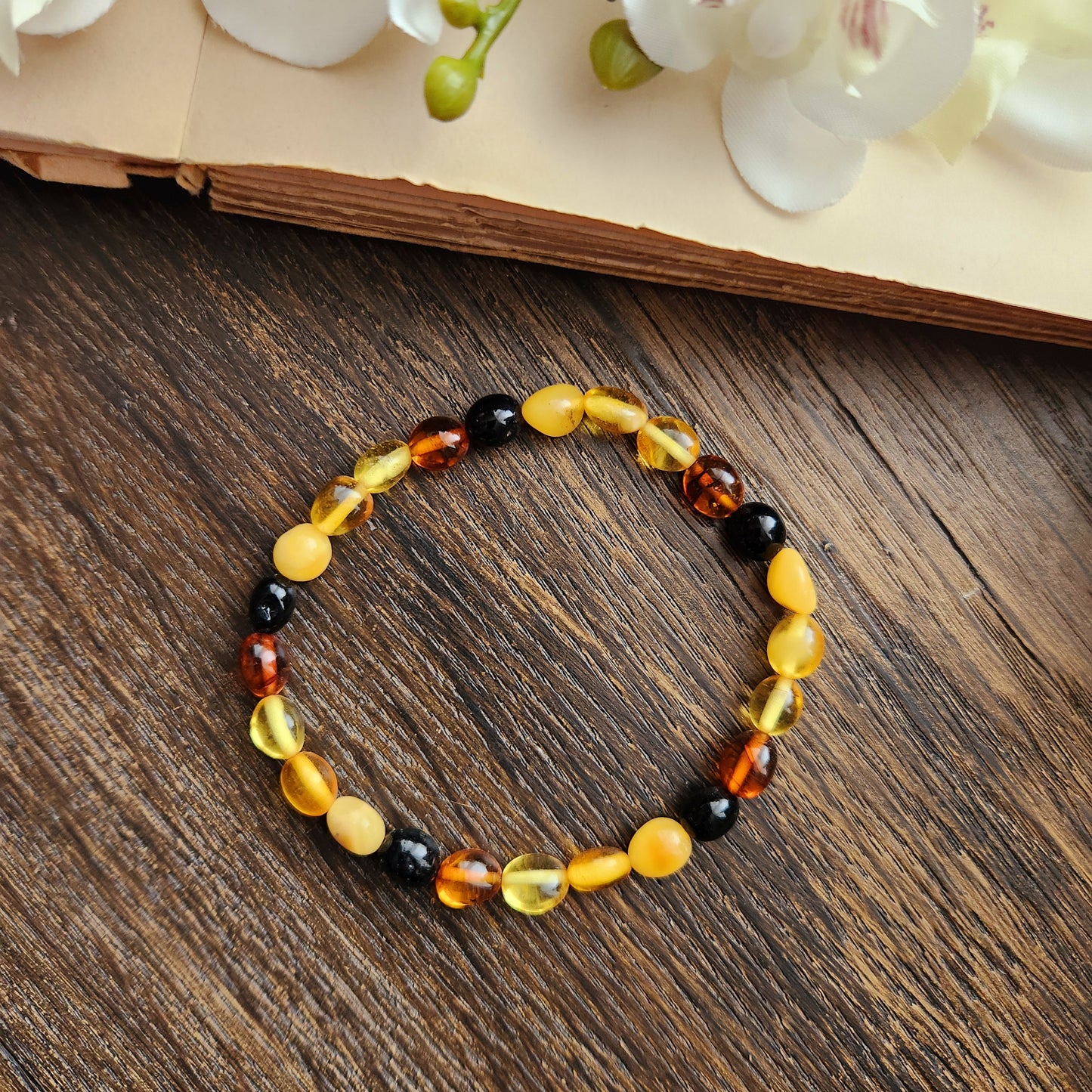 Bracelet en Ambre - Grand - 3 Couleurs