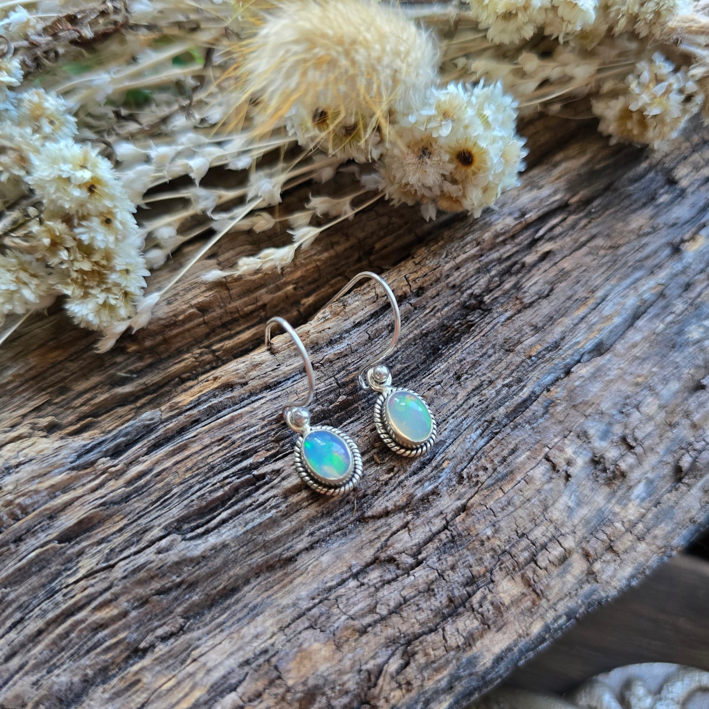 Boucles d'oreilles en Opale - n°2 - Argent 925