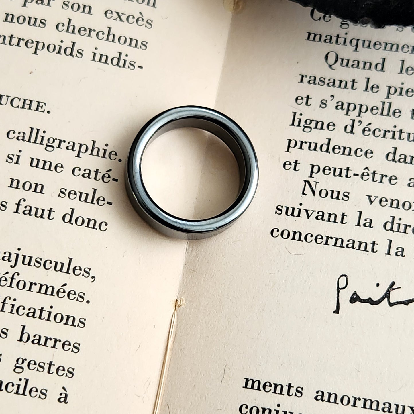 Bague en Hématite