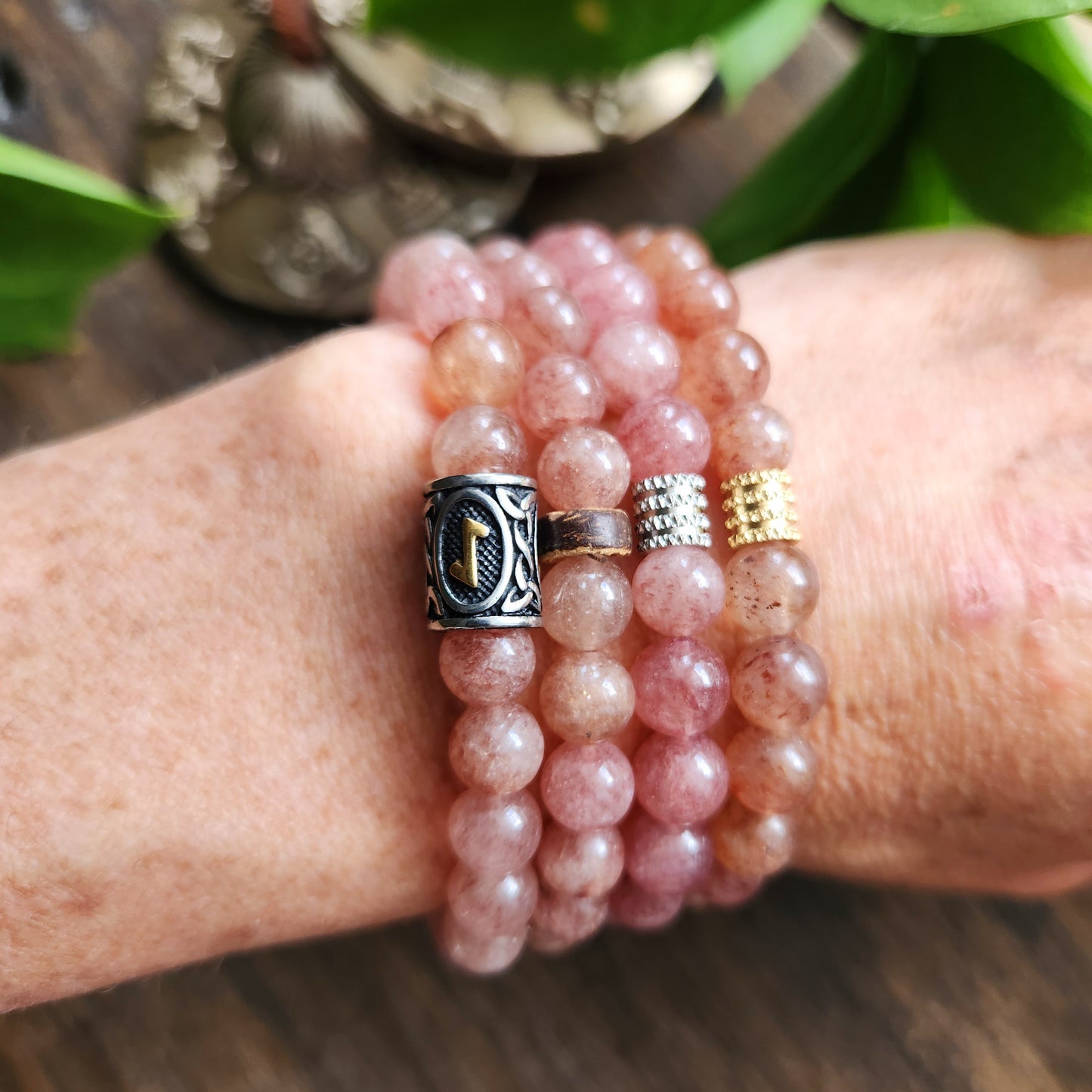 Bracelet en Quartz Fraise - 8mm