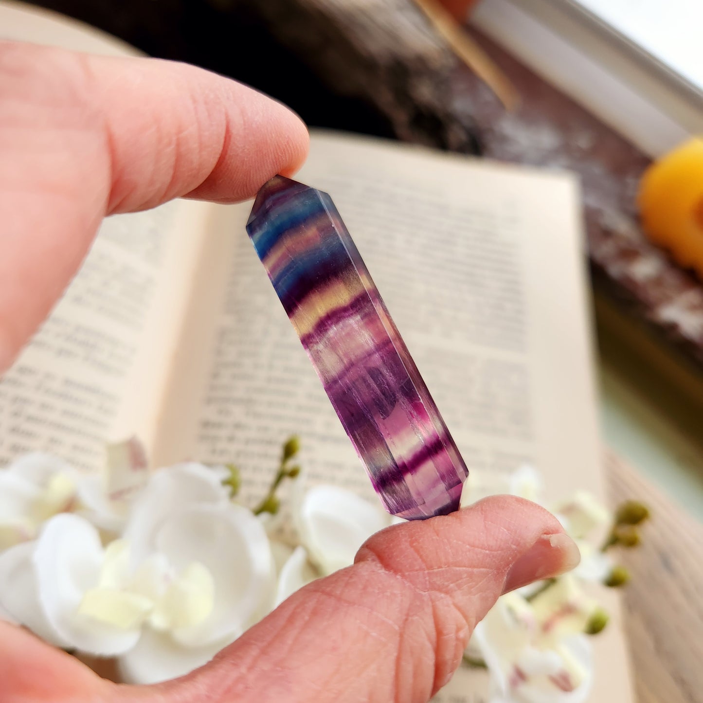 Double pointe en Fluorite - n°1