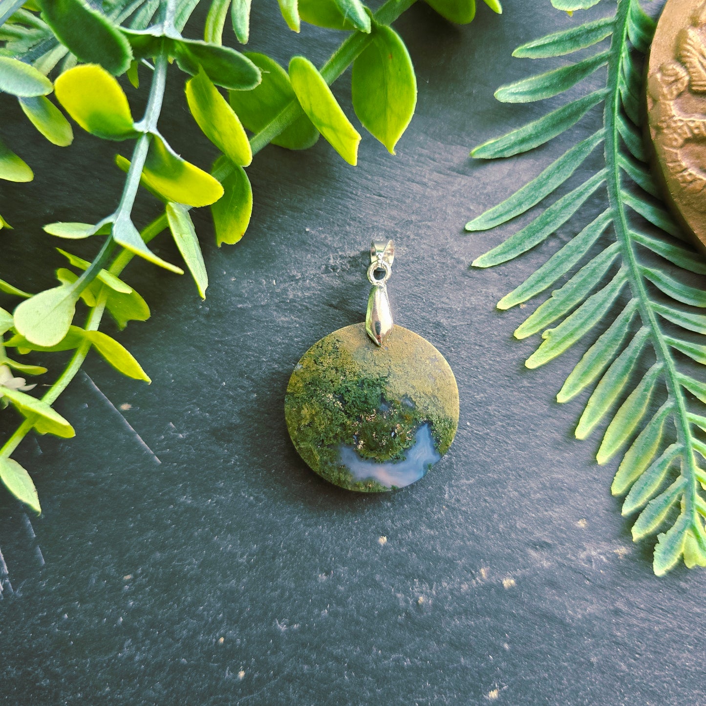 Pendentif en Agate mousse - n°8