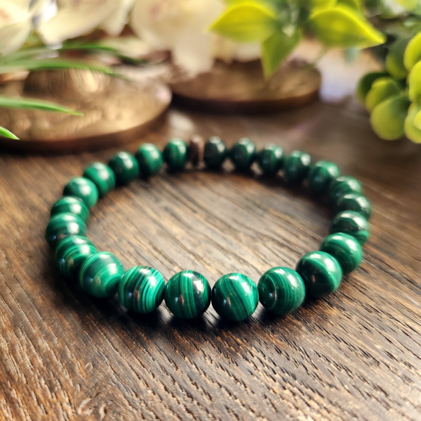 Bracelet en Malachite - 8mm