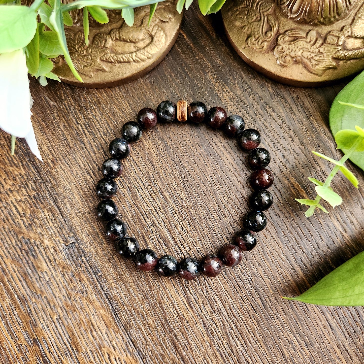 Bracelet en Grenat - 8mm