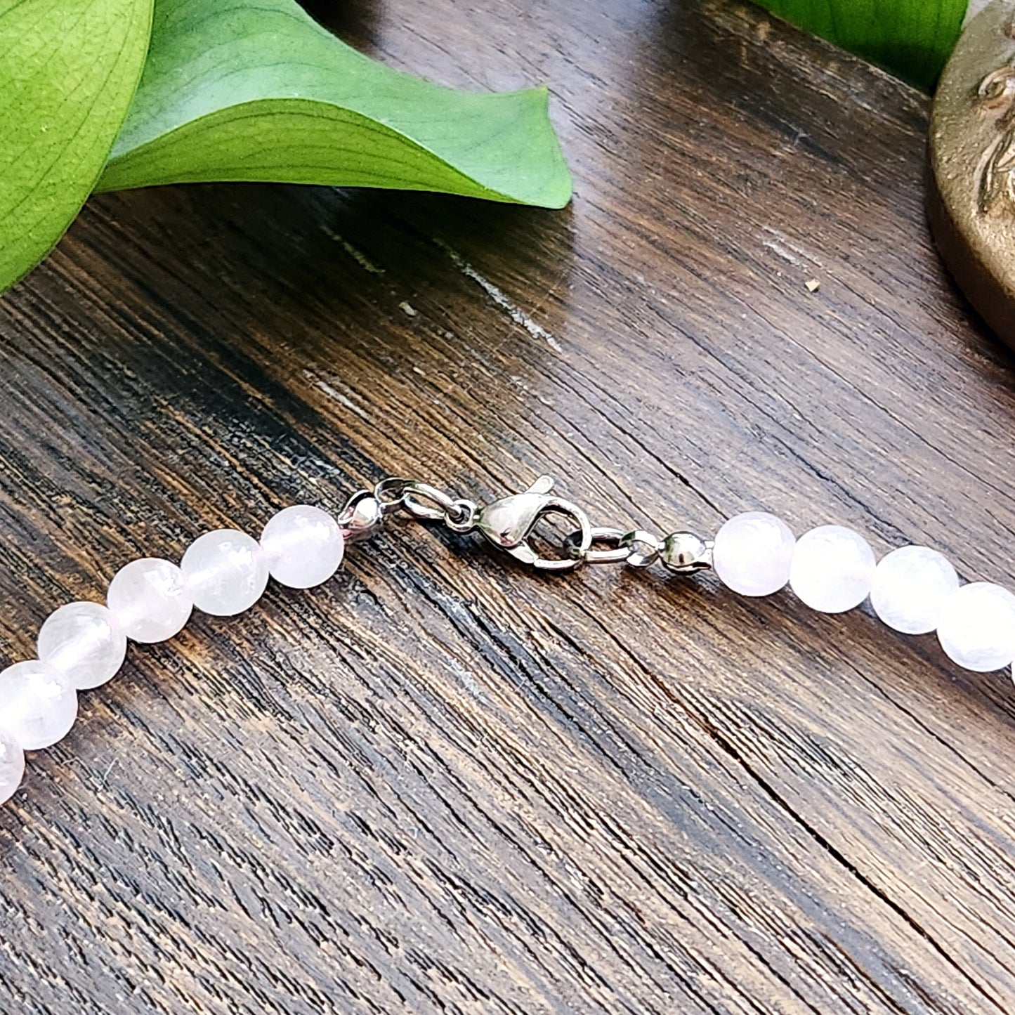 Collier en Quartz Rose