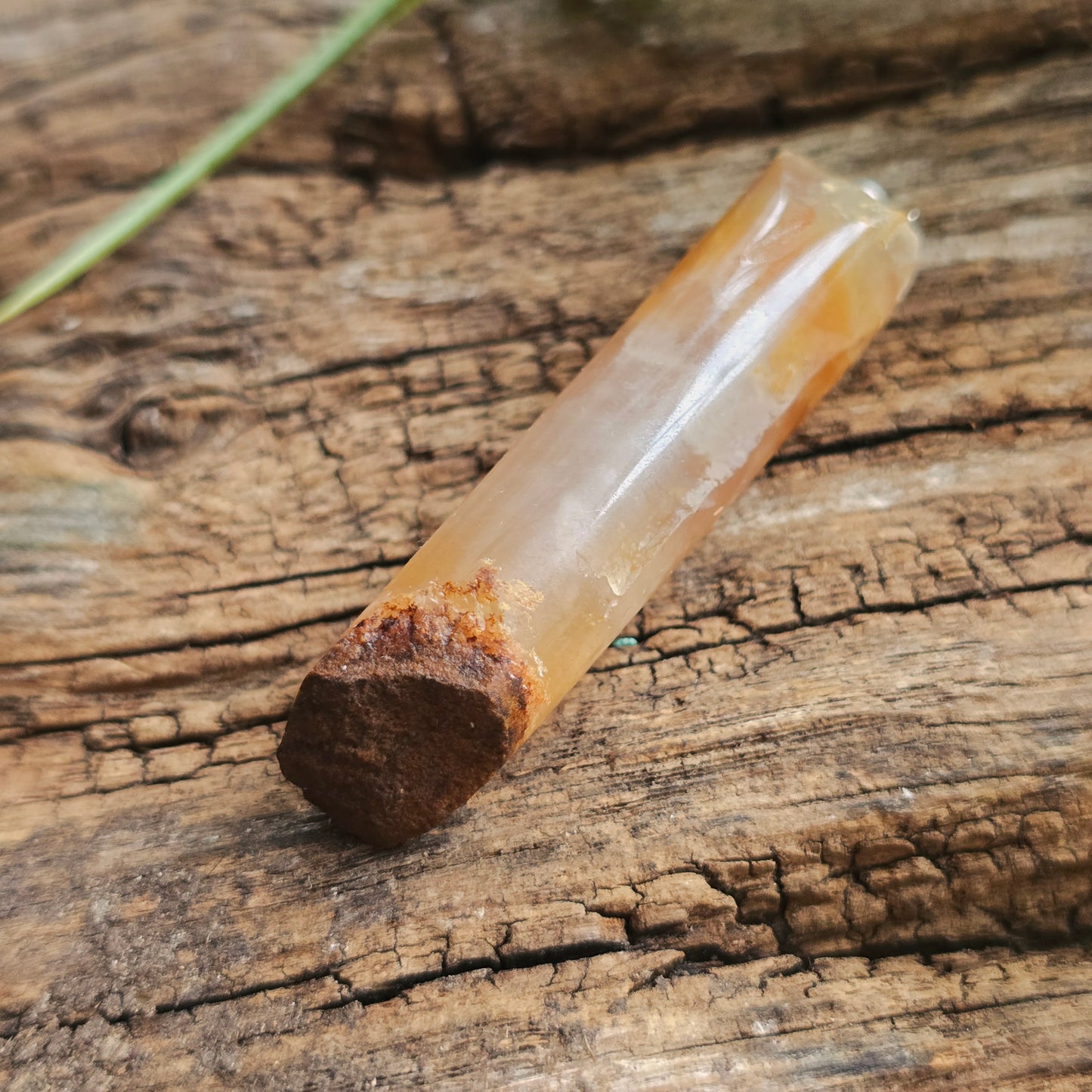 Pendentif Totem en Agate miel