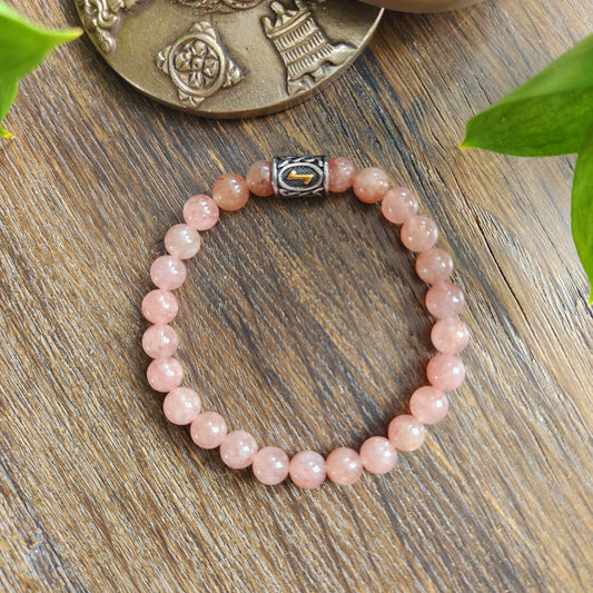 Bracelet en Quartz Fraise - 8mm