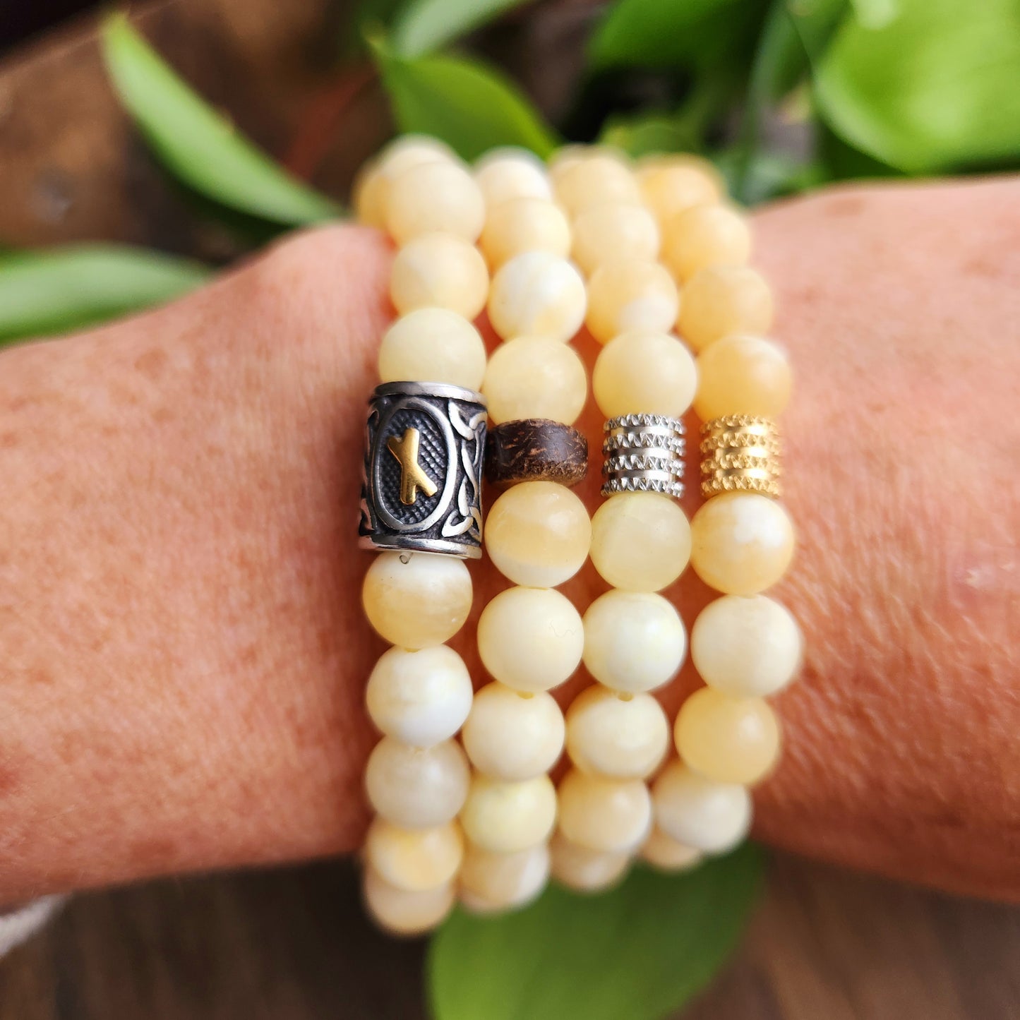 Bracelet en Calcite orange - 8mm