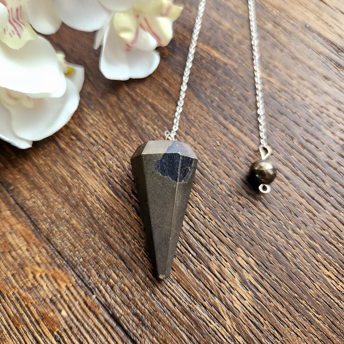 Pendule en Pyrite