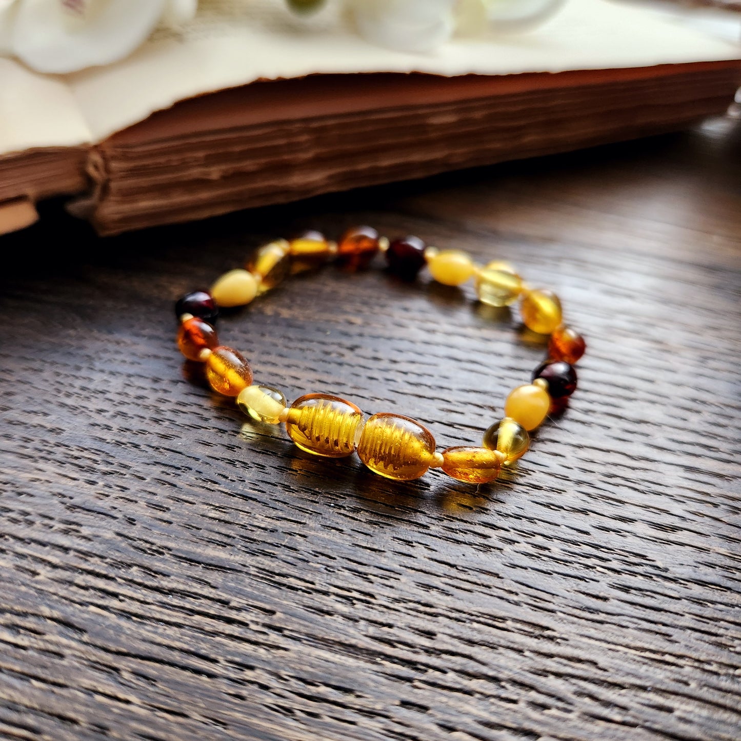 Bracelet en Ambre - Petit - 3 Couleurs